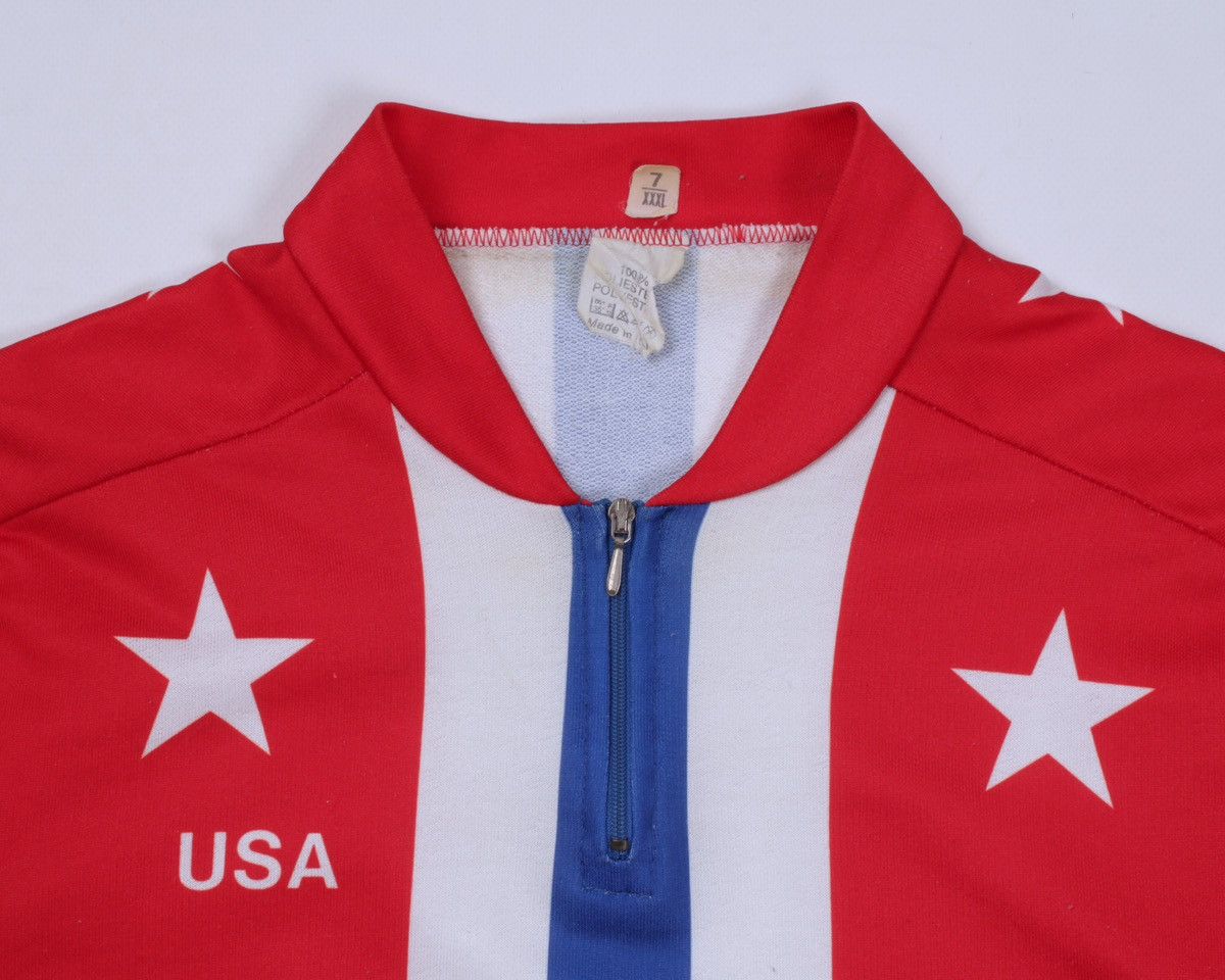 Vintage Vintage USA Flag Cycling Short Sleeve Jersey Size US M / EU 48-50 / 2 - 10 Thumbnail