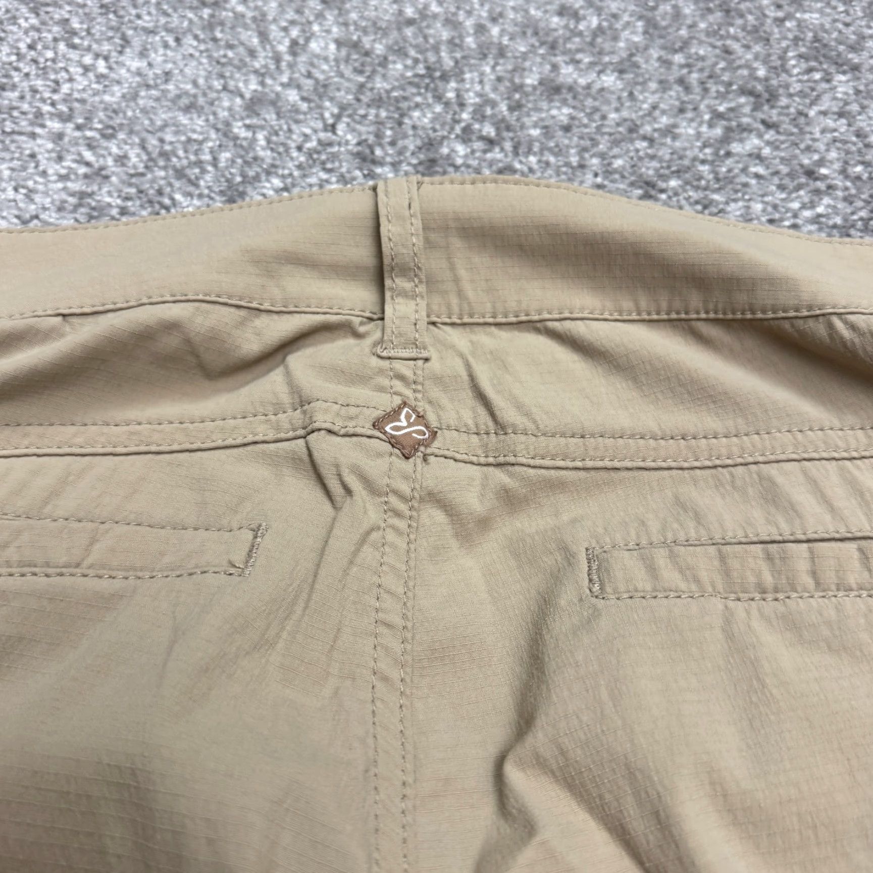 Prana Prana Capri Pants Womens 8 Brown Tan Ankle Zip Straigt Leg Outdoor Hiking 32x22 Size 30" / US 8 / IT 44 - 4 Thumbnail