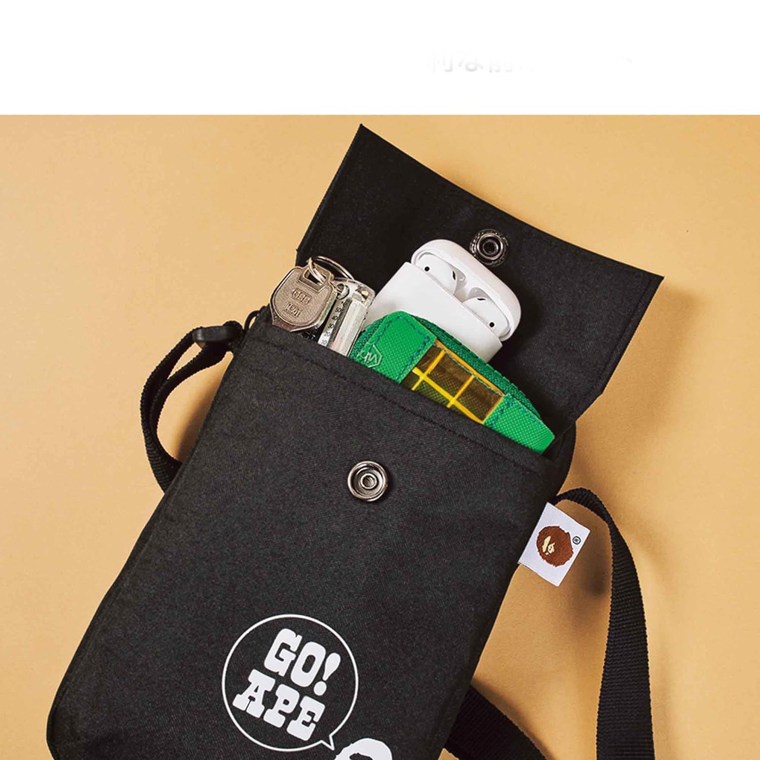 Bape BAPE Shoulder Bag Logo Sling Cross Body Pouch Wallet Size ONE SIZE - 4 Thumbnail