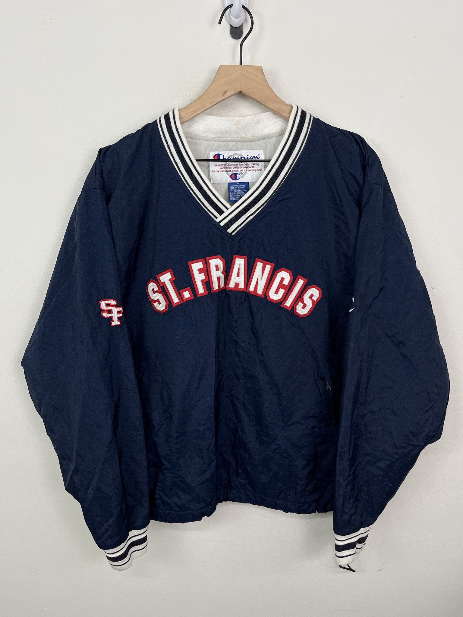 Champion Vintage Champion St Francis Arc Logo Windbreaker Size M Size US M / EU 48-50 / 2 - 1 Thumbnail
