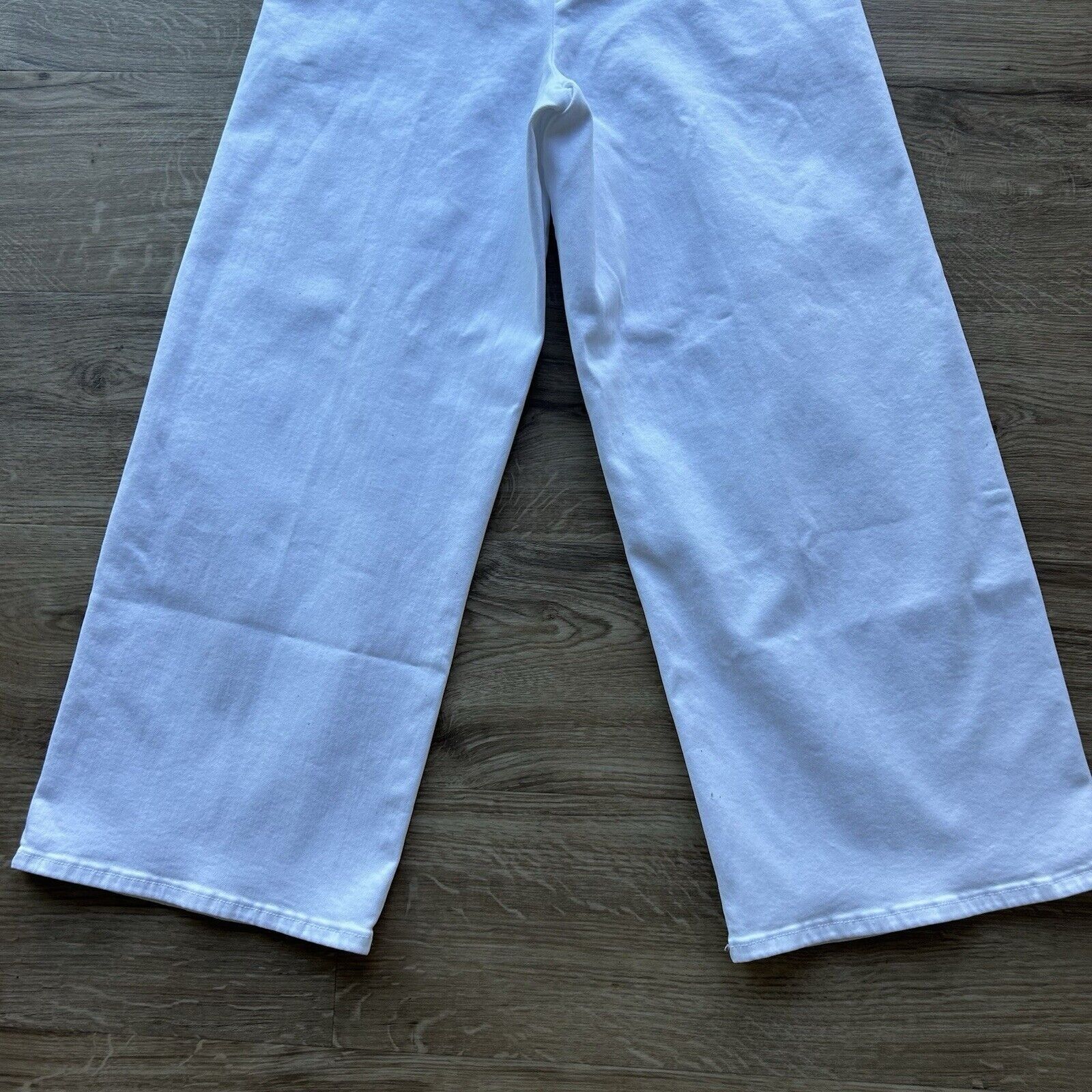 Frame Frame Jeans Womens White Jet Set Wide Leg Pull-On Stretch Hi Size 26" / US 2 / IT 38 - 10 Thumbnail