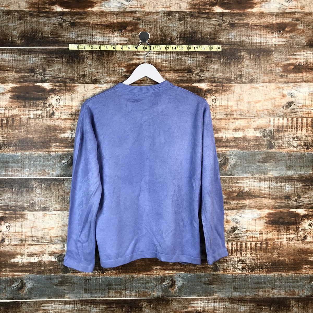 Homespun Knitwear × Japanese Brand Lustaro Regaro Purple Knitwear #A2218 Size M / US 6-8 / IT 42-44 - 14 Thumbnail