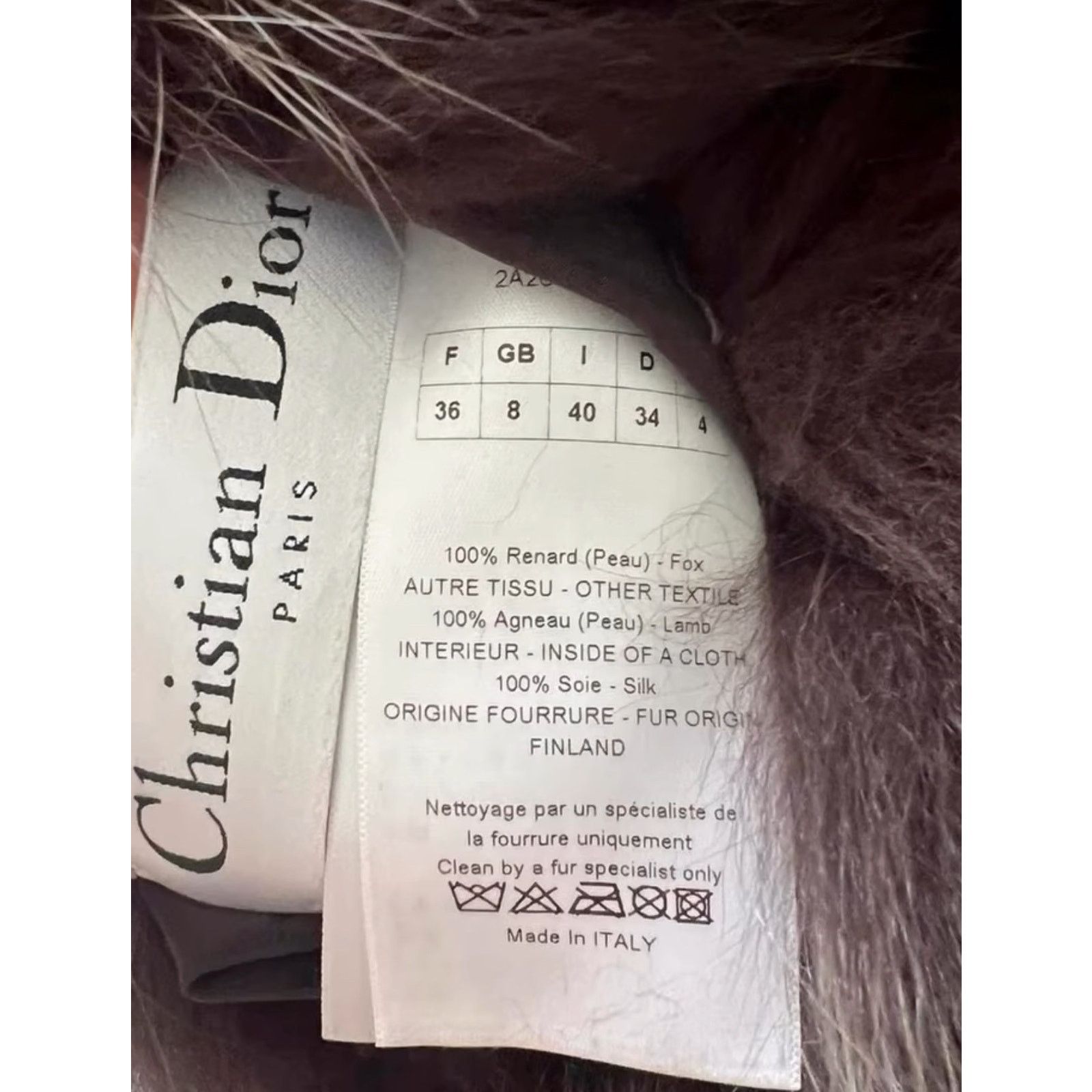 Dior Christian Dior Sleeveless Fox Fur Coat Size 38 - Excellent Size S / US 4 / IT 40 - 6 Thumbnail