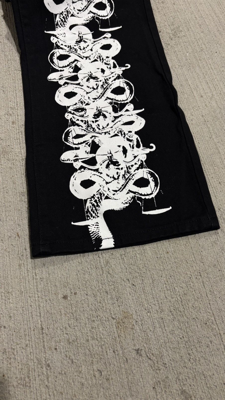 Designer Never Ending World Wide Snake Denim Size US 34 / EU 50 - 3 Thumbnail