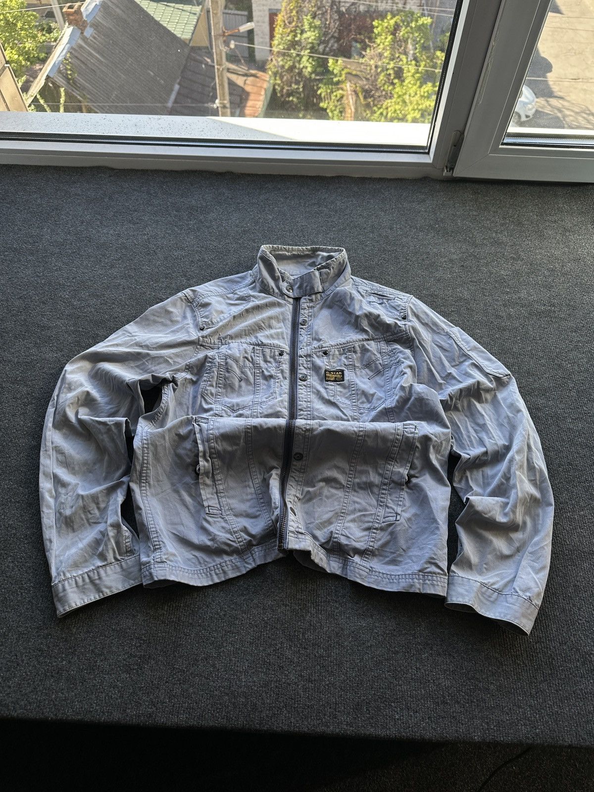 G-Star 🚨 G STAR RAW MEN Y2K VNTG OVERSHIRT Zip Jacket FADED Size US L / EU 52-54 / 3 - 1 Thumbnail