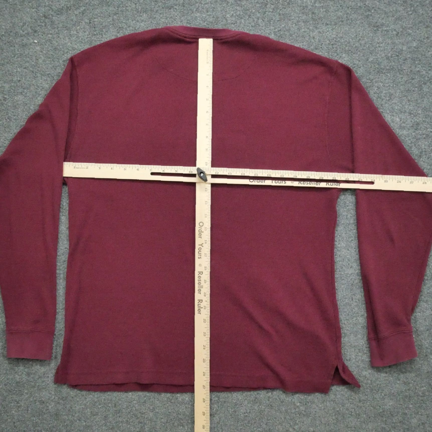 Vintage High School Shirt Mens XL Red Maroon Thermal Grunge Eldon Mustangs Size US XL / EU 56 / 4 - 6 Thumbnail