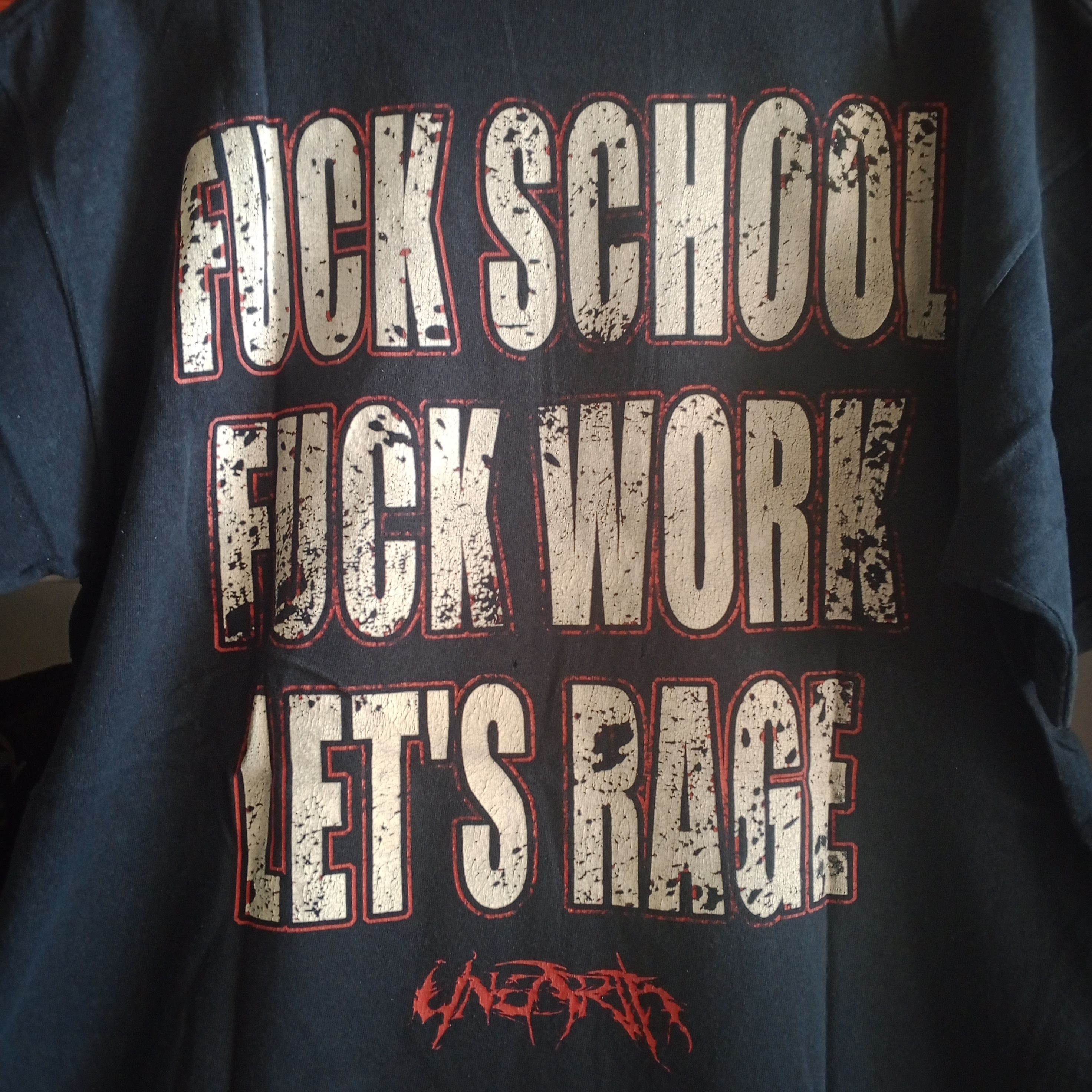 Band Tees Vintage Unearth F**K Scholl F**K Work Size US M / EU 48-50 / 2 - 4 Thumbnail