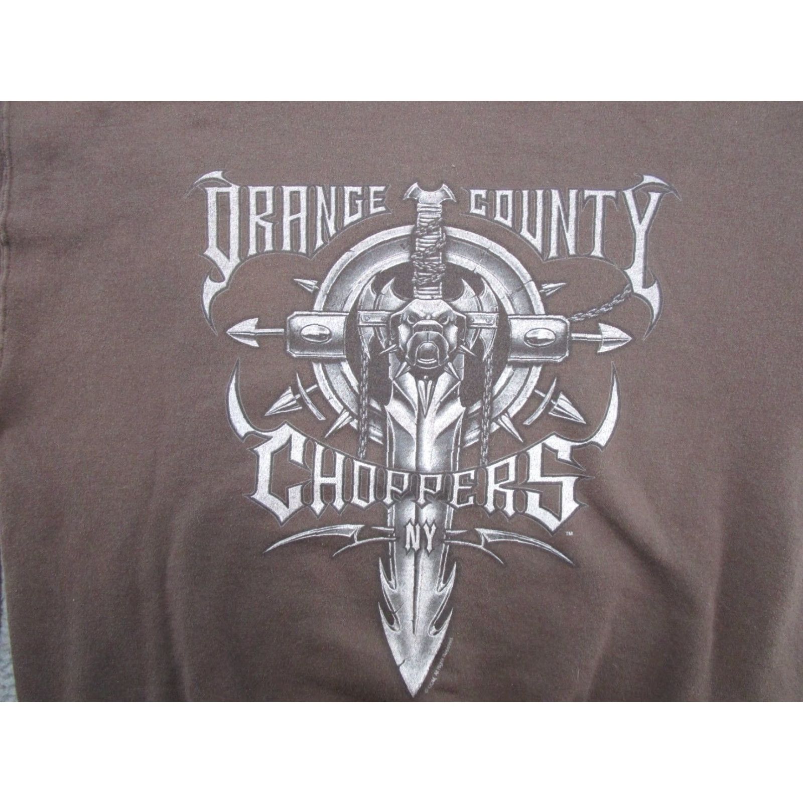Thrasher Vintage Y2K Orange County Choppers THRASHED Sweatshirt Skater Grunge Pullover Hooded Men L Orange Growth? Size US L / EU 52-54 / 3 - 2 Thumbnail