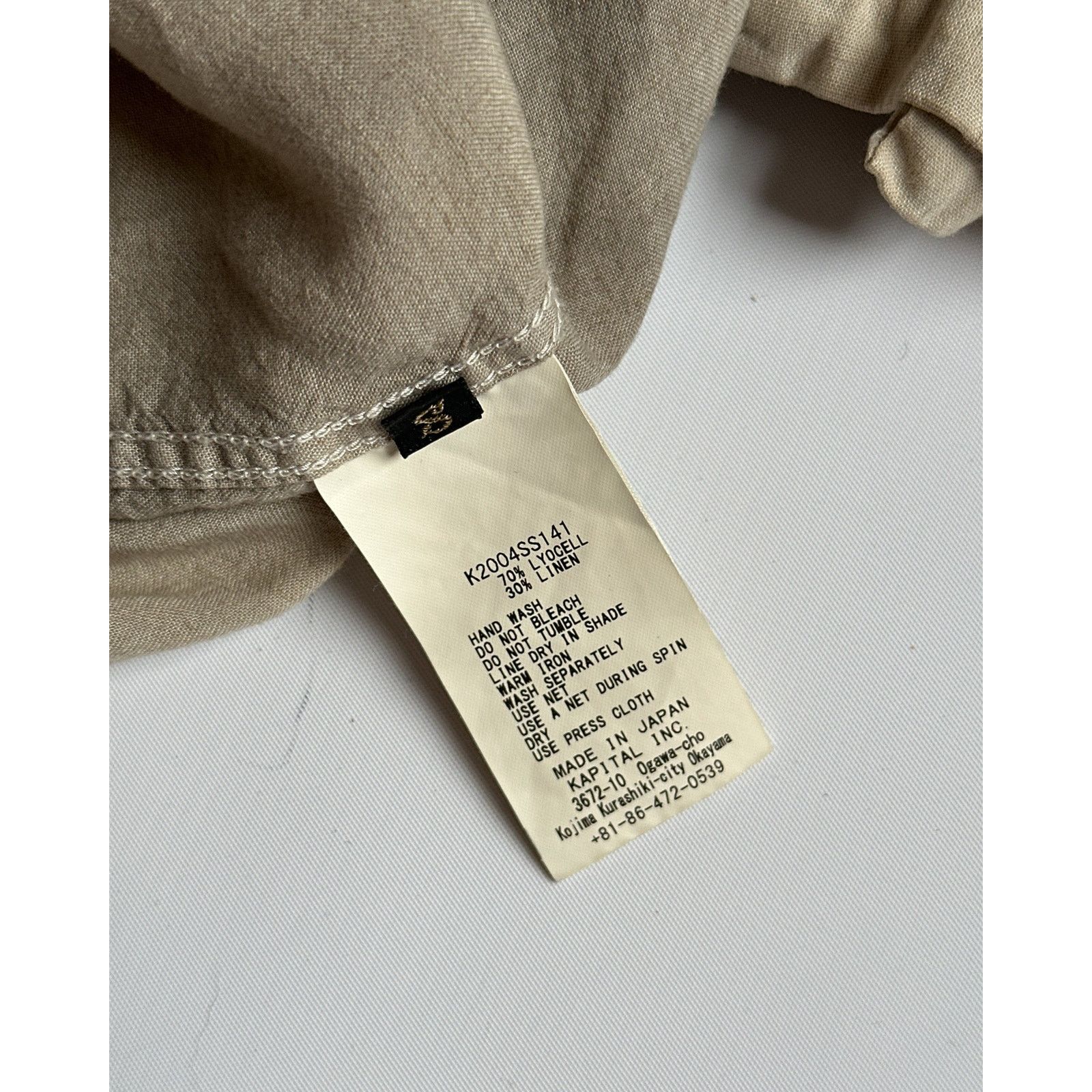 Kapital Kapital Linen Camp Collar Shirt Size US XXL / EU 58 / 5 - 6 Thumbnail