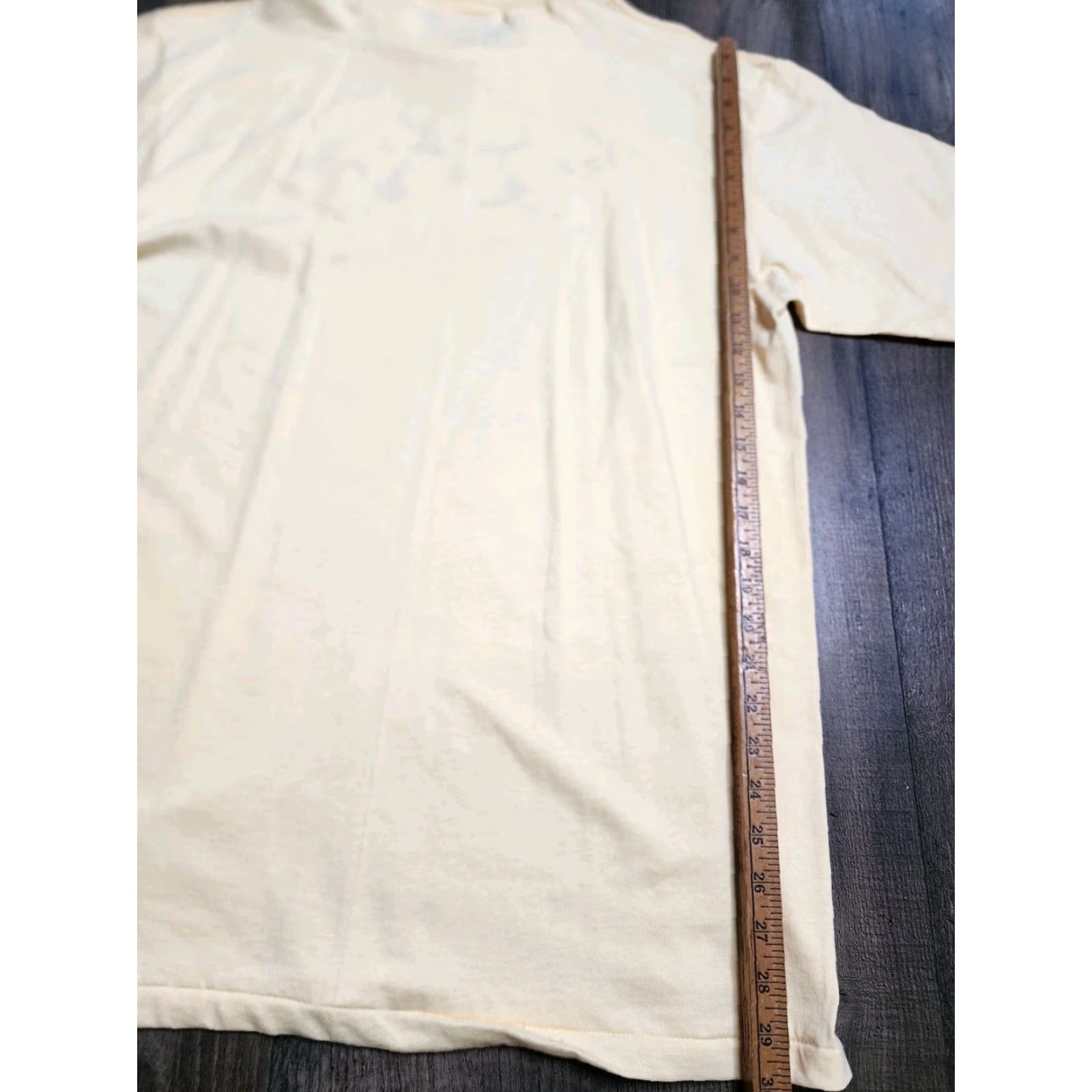 Vintage VINTAGE Top Stitch Embroidered Magnolia Flower T-Shirt Mens Large Yellow 90s Graphic Cotton Crew Neck Unisex Size US L / EU 52-54 / 3 - 2 Thumbnail