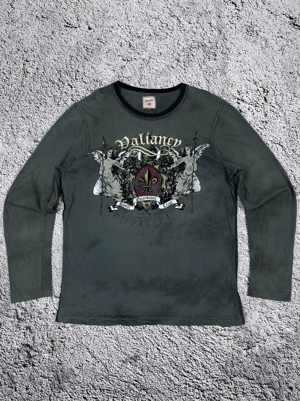 Vintage Affliction style faded logo longsleeve size L