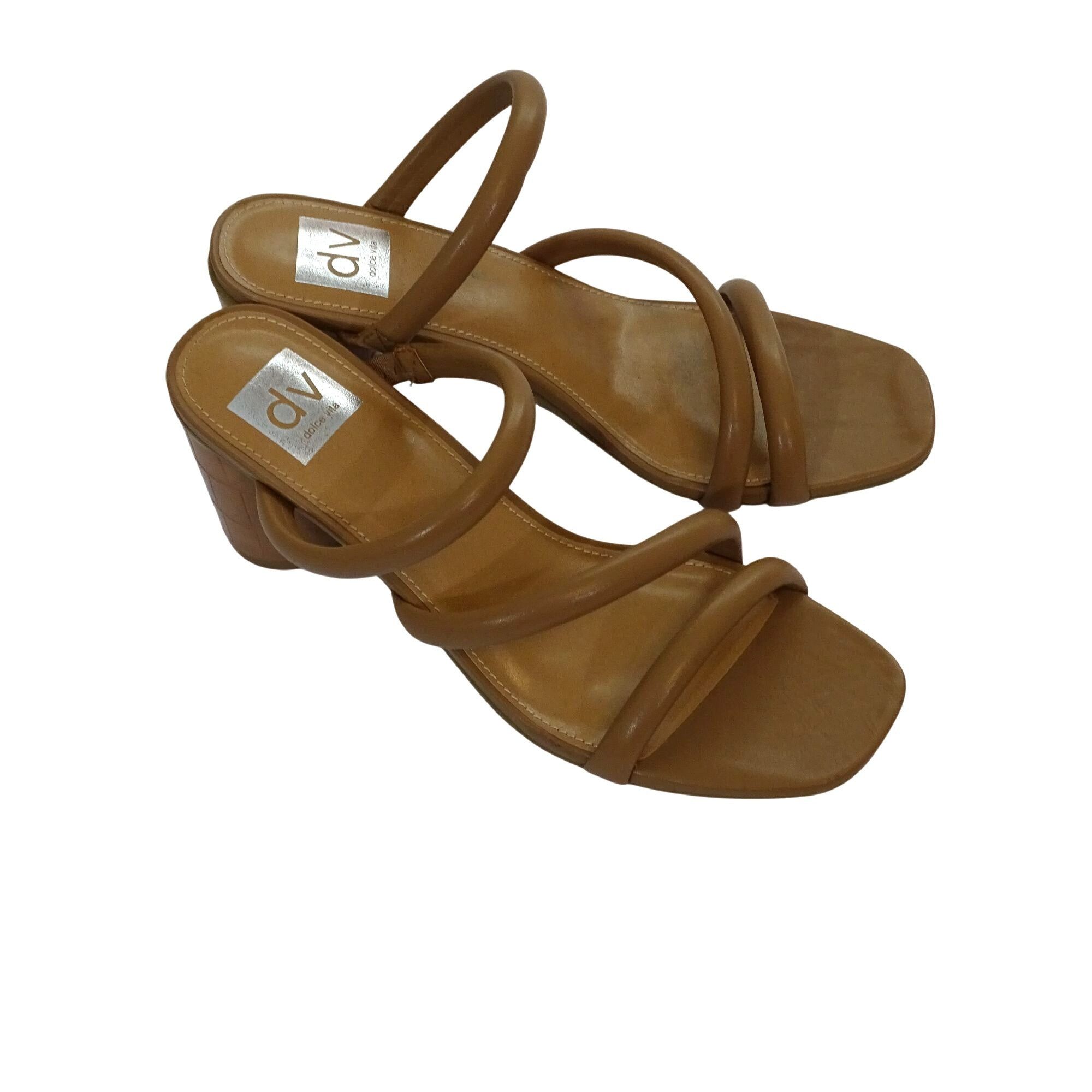Dolce Vita Dolce Vita Myla Block Heel Sandal Women Size 9 Tan Open Toe Size US 9 / IT 39 - 3 Thumbnail