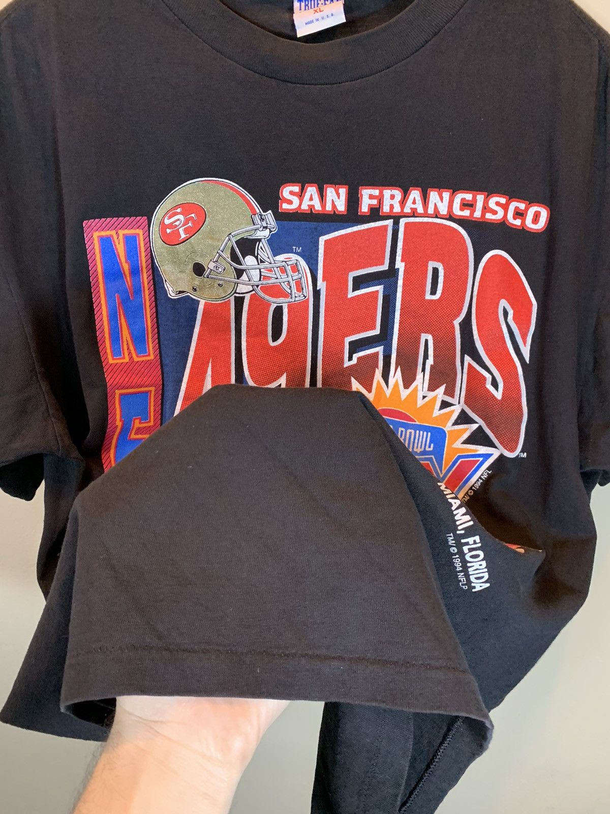 NFL × Vintage *RARE* Vintage 1994 San Francisco 49ers NFC Champs NFL Shirt Size US XL / EU 56 / 4 - 3 Thumbnail