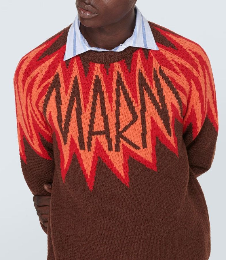 Marni o1f1d3z0725 Wool Knitwear in Multicolor Size US XL / EU 56 / 4 - 3 Thumbnail