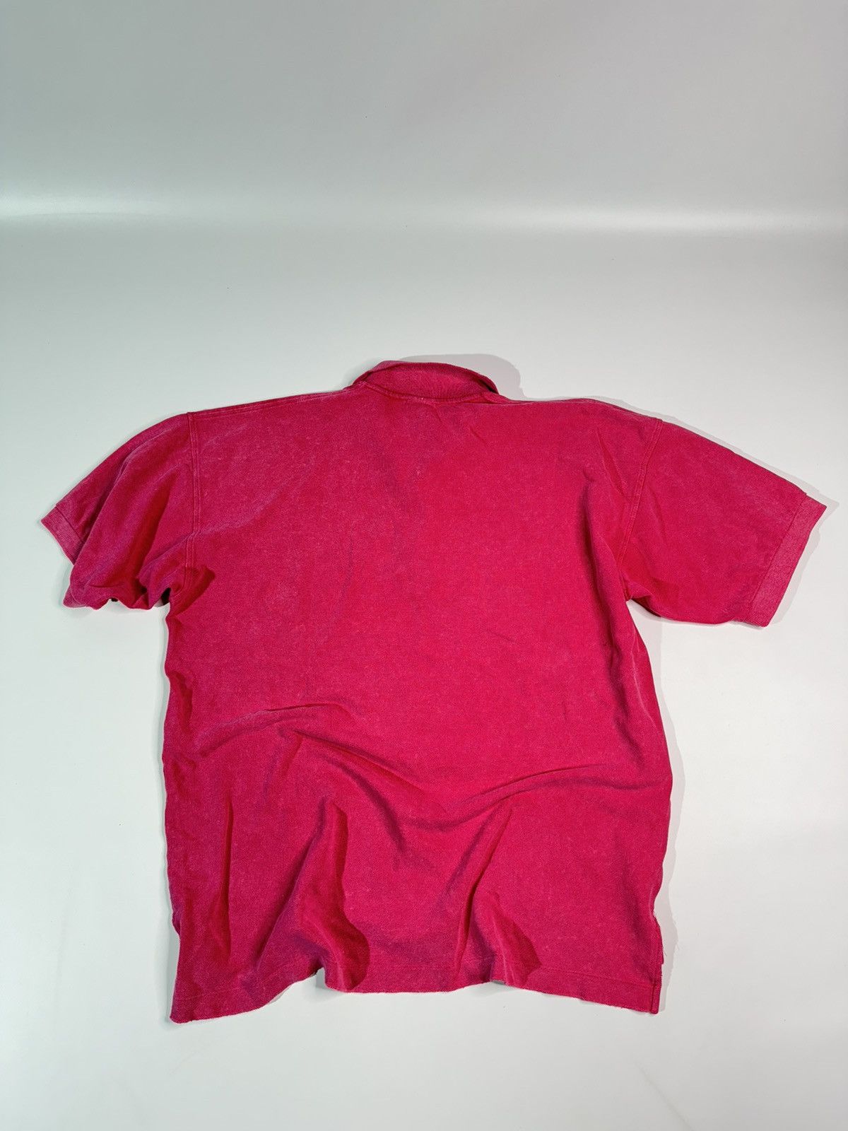 Nike × Vintage Vintage crazy pink Nike 90s distressed polo shirt washed Size US L / EU 52-54 / 3 - 8 Thumbnail