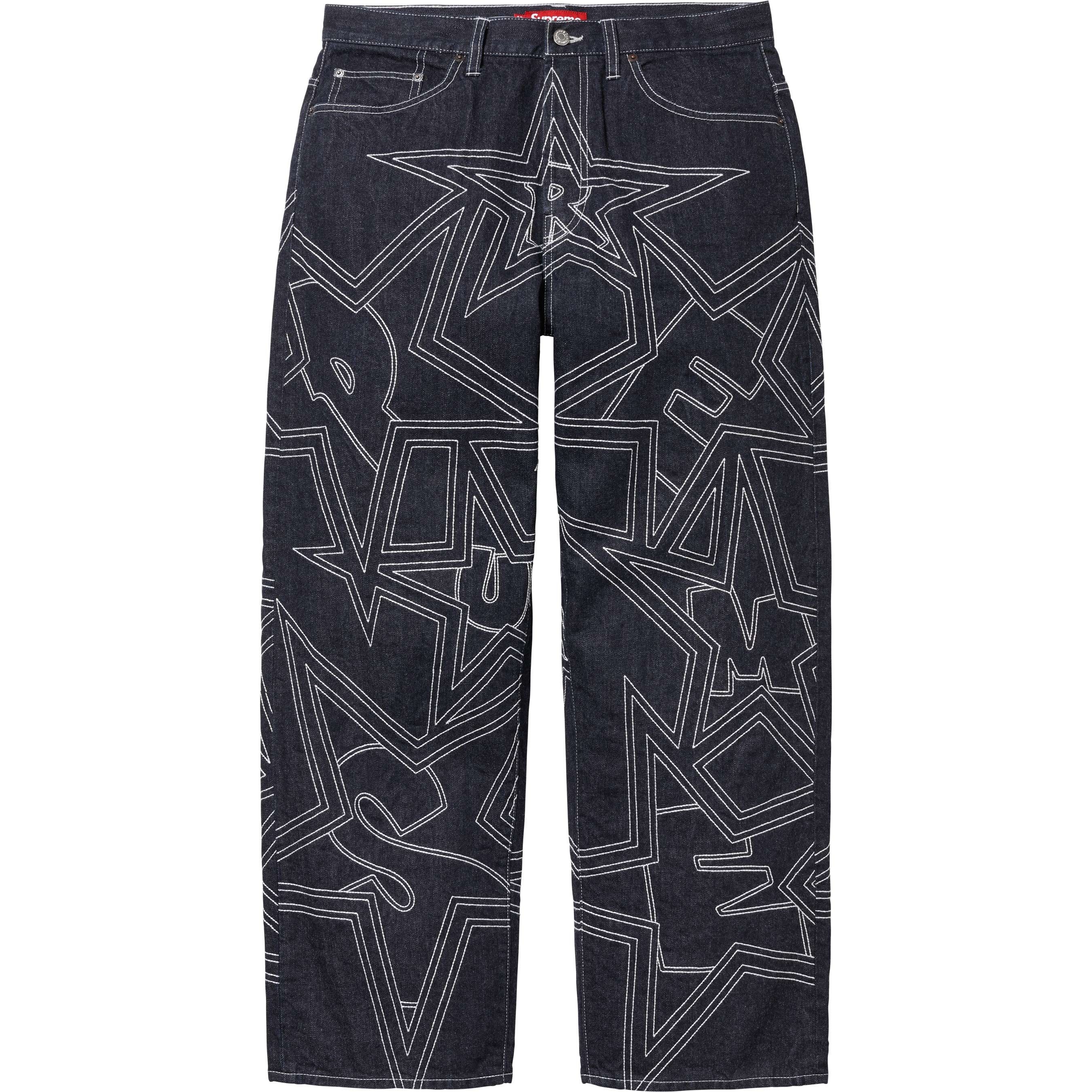 Supreme SS24 Supreme S logo denim wide fit jean | Grailed