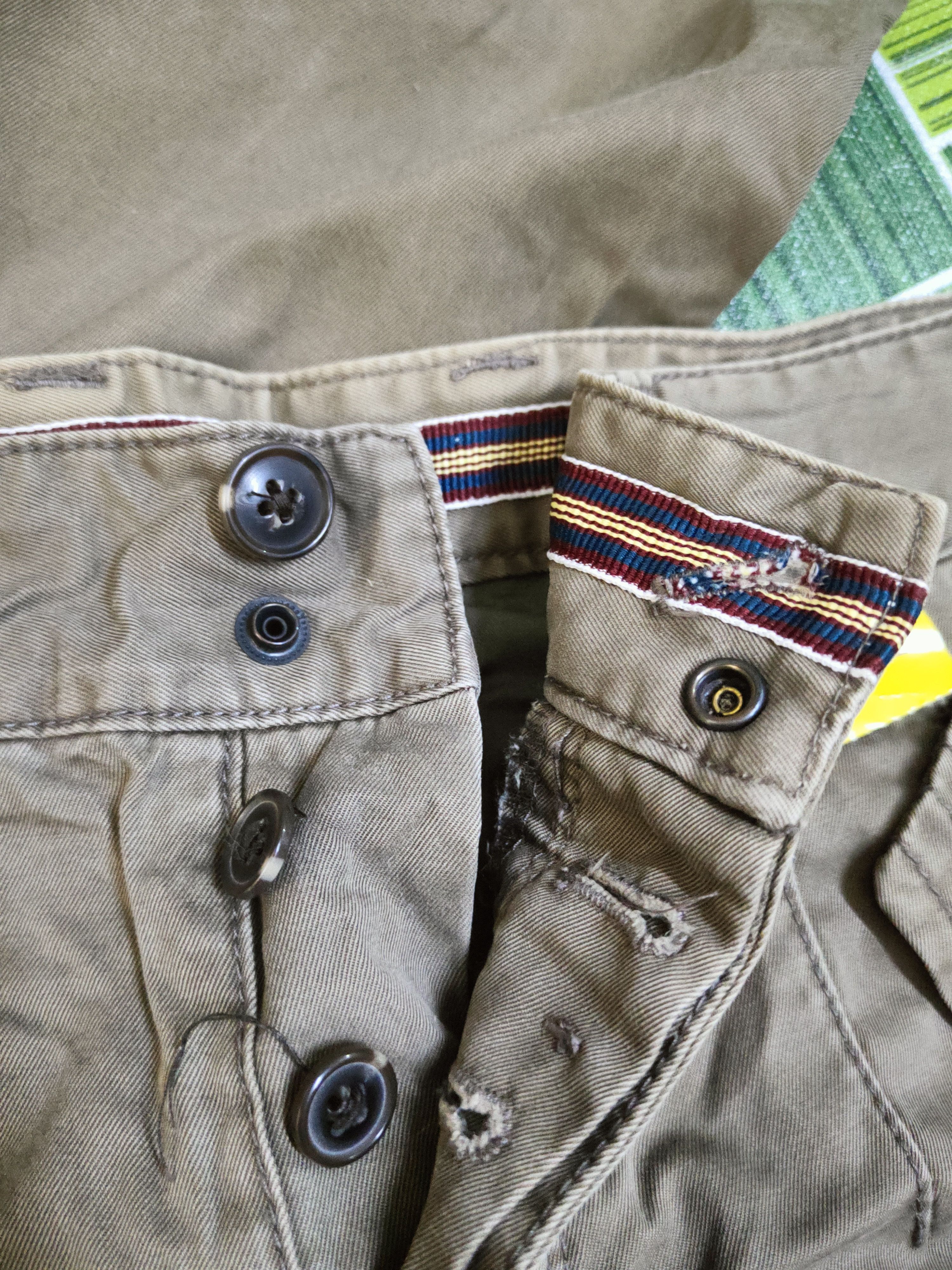 Japanese Brand DL BG Olive Faded Multipocket Cargo Pants #46-021 Size US 32 / EU 48 - 13 Thumbnail