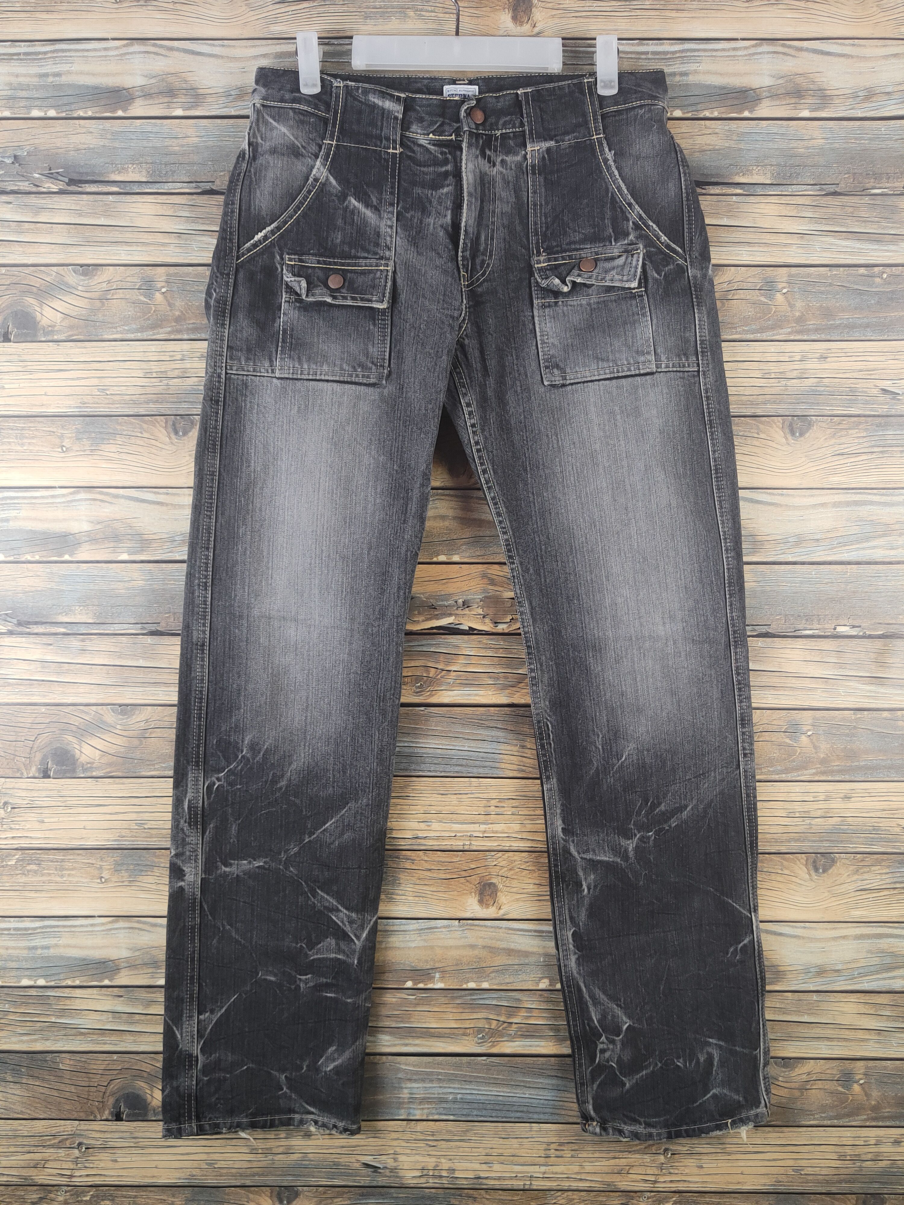 Eternal DL Eternal Black Distressed Ripped Jeans #1930 Size US 33 - 1 Thumbnail