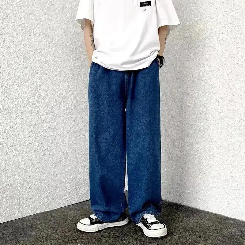 Japanese Brand Streetwear Basic Blue Baggy Loose Jeans Size US 32 / EU 48 - 2 Thumbnail