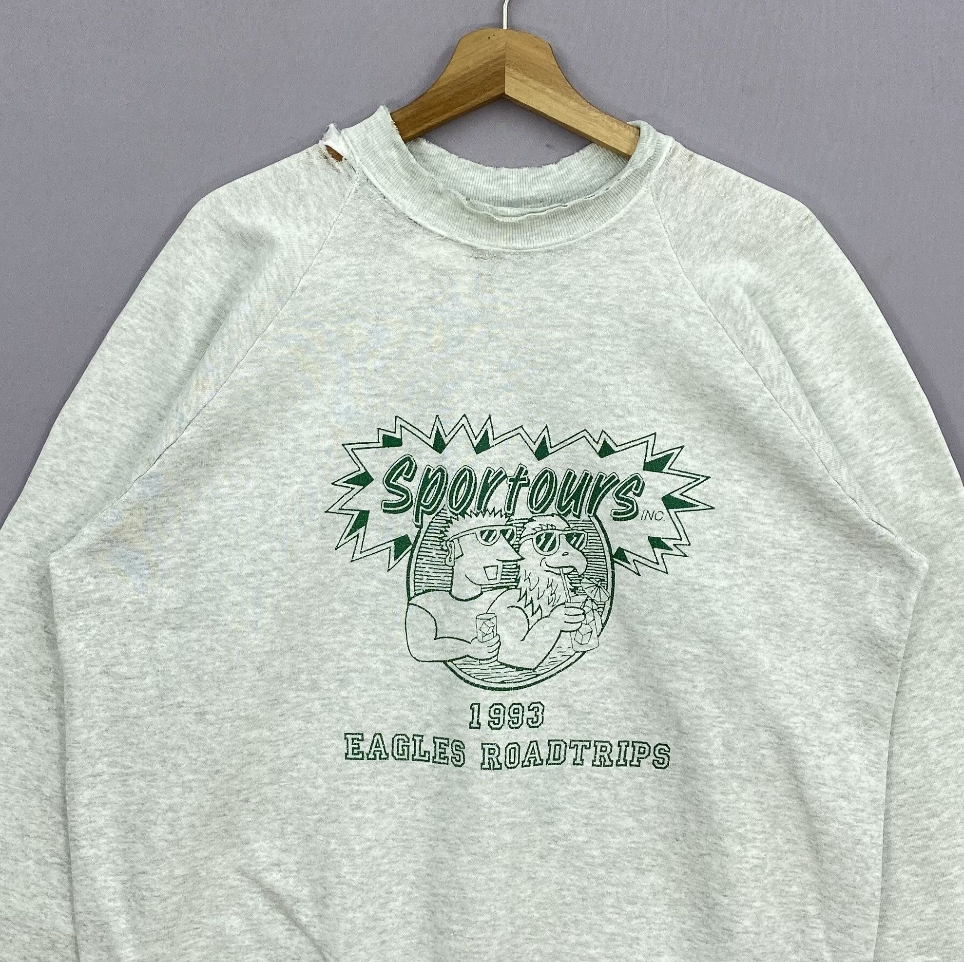 Vintage Vintage 1993 Sportours Eagles Roadtrips Pullover Sweatshirt Size US L / EU 52-54 / 3 - 2 Thumbnail
