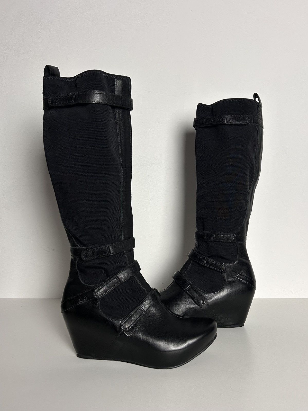 Other Unique wedge leather boots Size US 8 / IT 38 - 3 Thumbnail