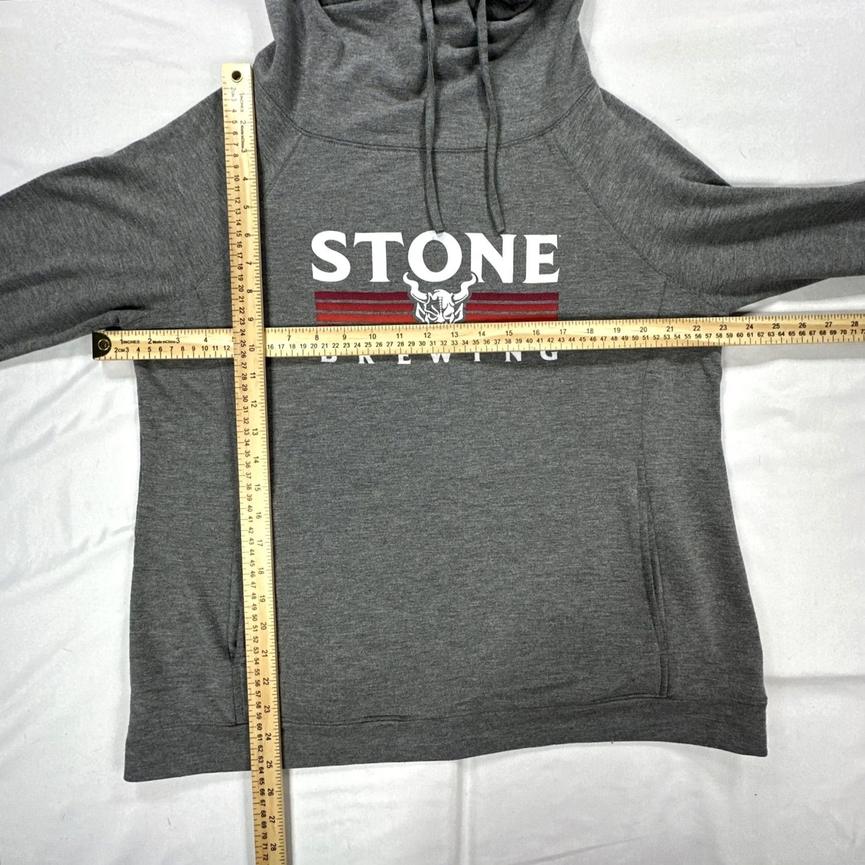 Logo 7 STONE XL Funnel Neck Sweatshirt Stone Logo BeER? Wait. Size XL / US 12-14 / IT 48-50 - 2 Thumbnail