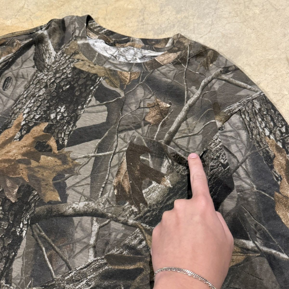 Realtree Vintage 2000s Realtree Camo Oversized Pocket Tee ERD Grunge Size US XL / EU 56 / 4 - 3 Thumbnail