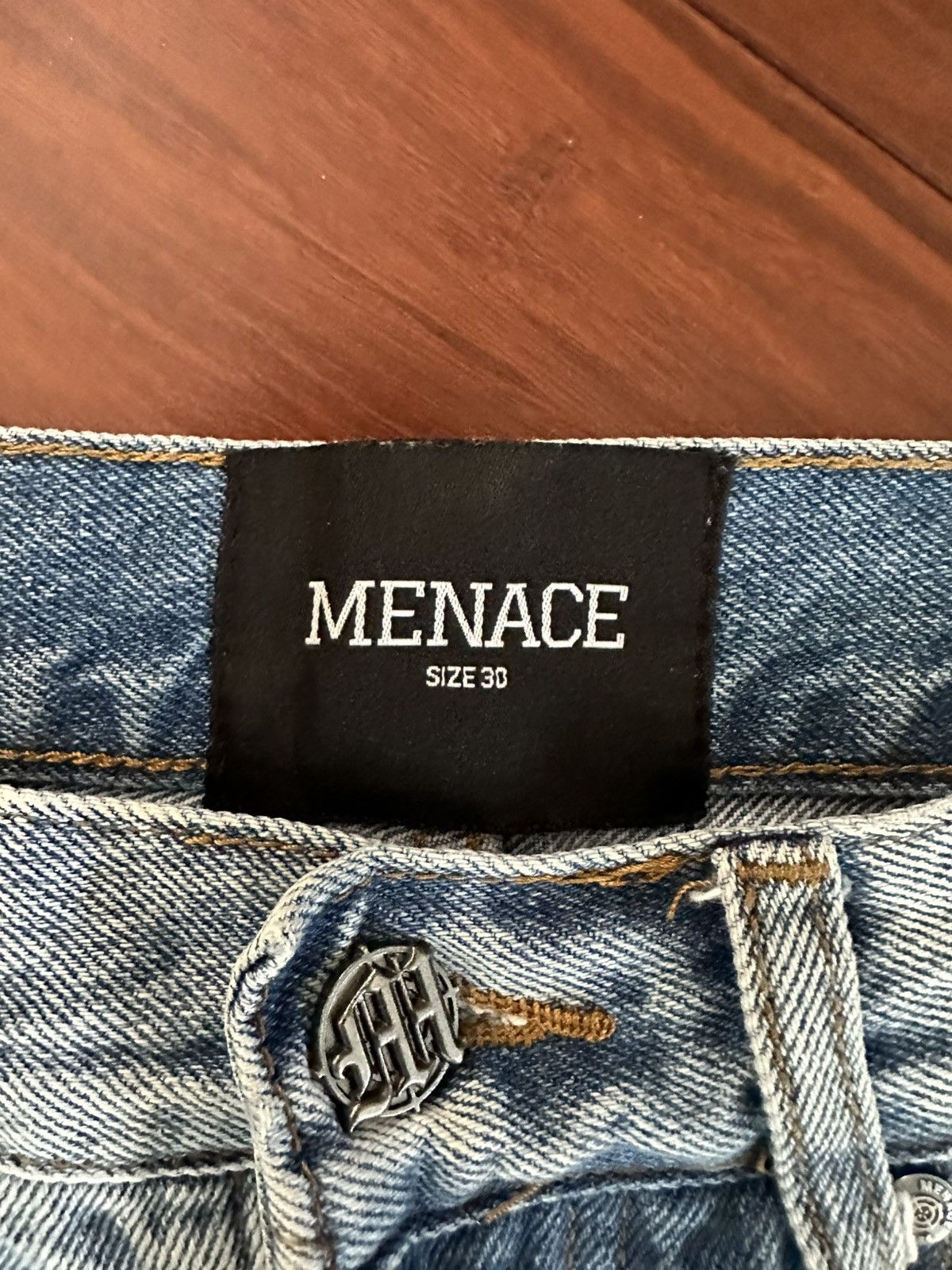Menace Menace Embossed Denim Pants Size US 30 / EU 46 - 6 Thumbnail