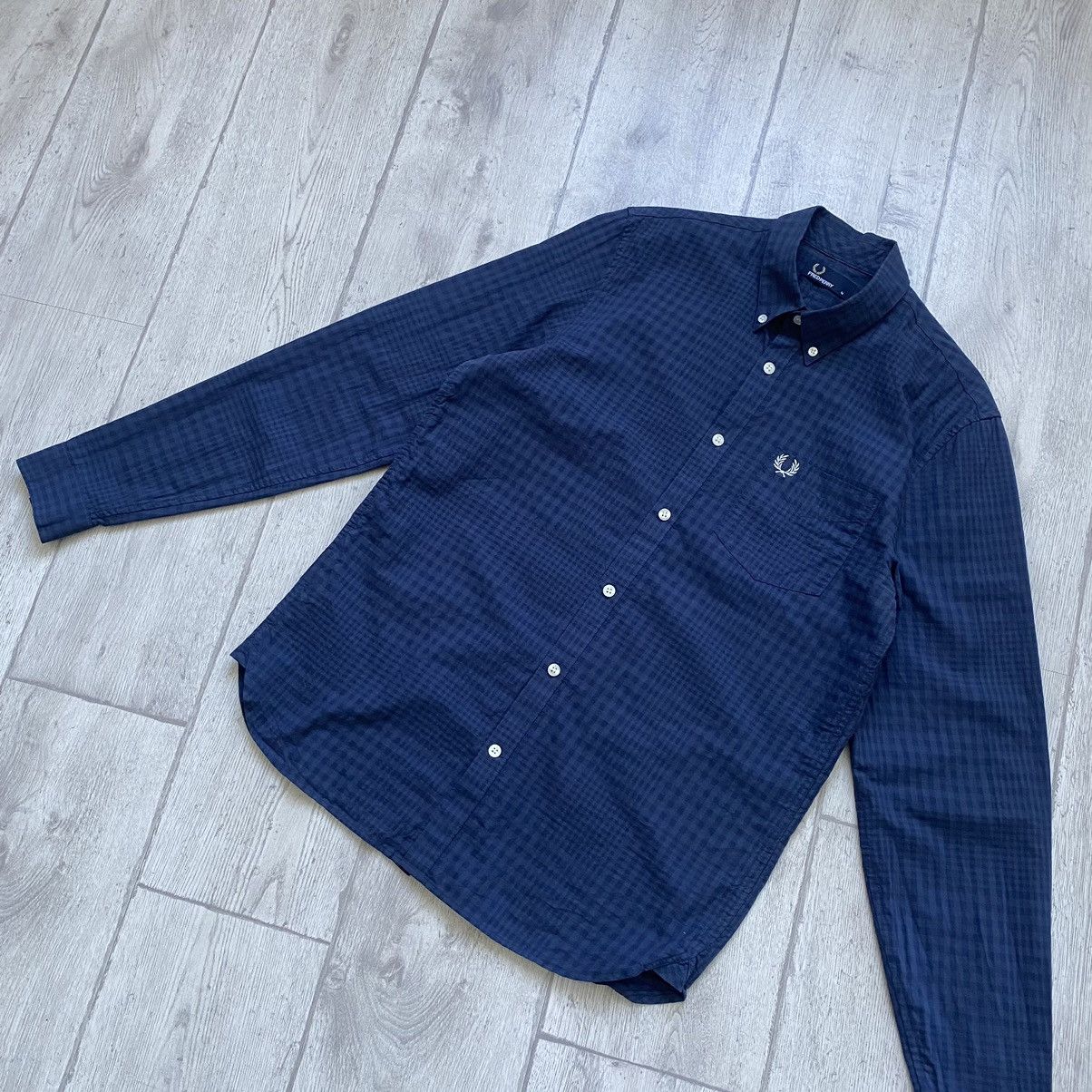 Fred Perry 👔 Fred Perry Flannel shirt Luxury button up oldmoney Size US M / EU 48-50 / 2 - 7 Thumbnail
