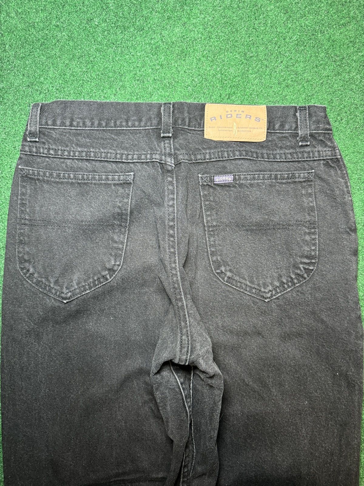 Lee × Vintage Vintage 90s Riders Lee Black Denim Mens 32x32 Tapered Jeans Size US 32 / EU 48 - 3 Thumbnail