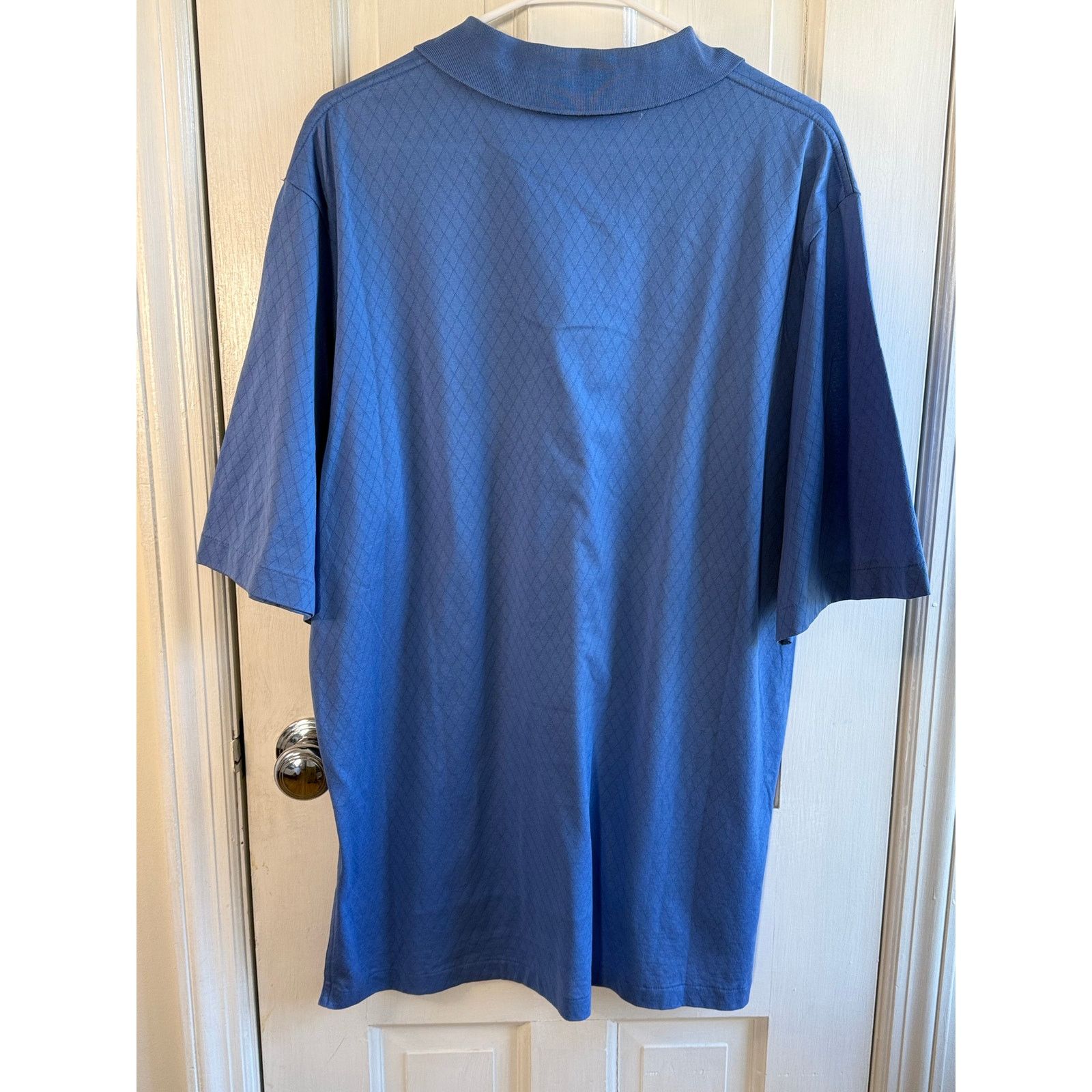 Polo Ralph Lauren Polo Golf Ralph Lauren Blue Diamond Knit Polo Shirt Large Size US L / EU 52-54 / 3 - 4 Thumbnail