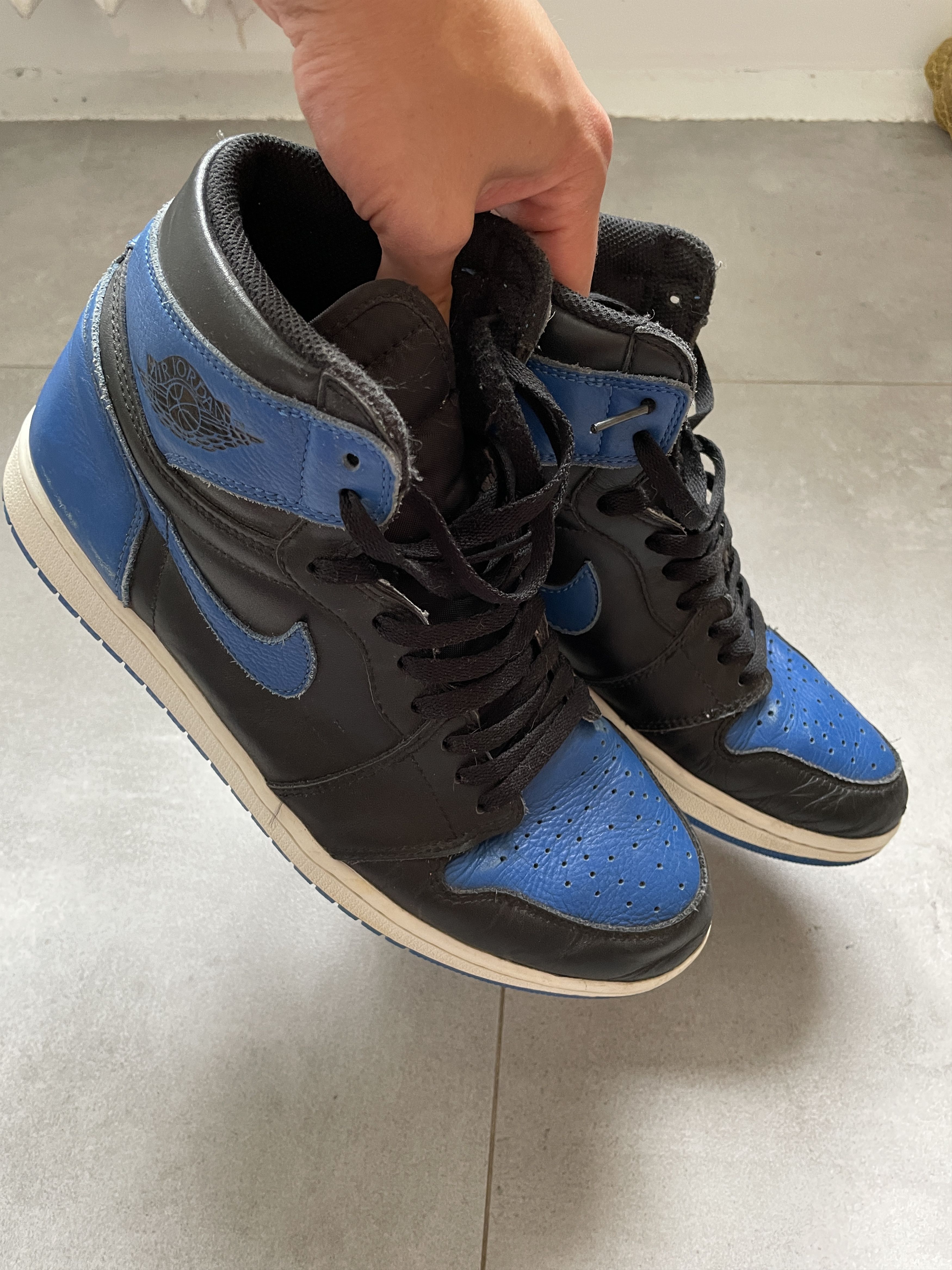Jordan Brand × Nike AIR JORDAN 1 ROYAL BLUE 2017 HIGHTOP SNEAKERS Size US 11 / EU 44 - 15 Thumbnail