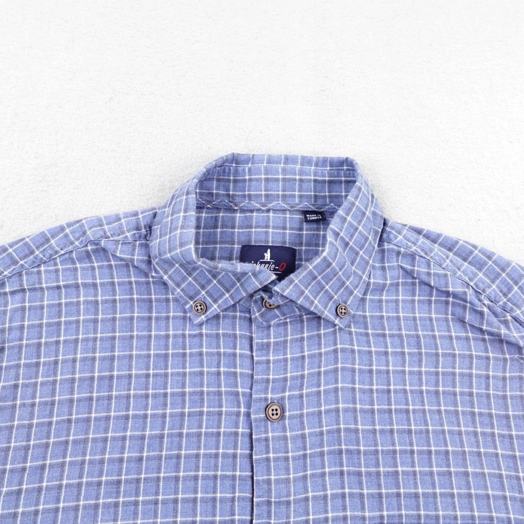 johnnie-O Johnnie-O Shirt Mens Medium Blue Plaid Flannel Button-Up Top Shelf Outdoor Sports Size US M / EU 48-50 / 2 - 2 Thumbnail
