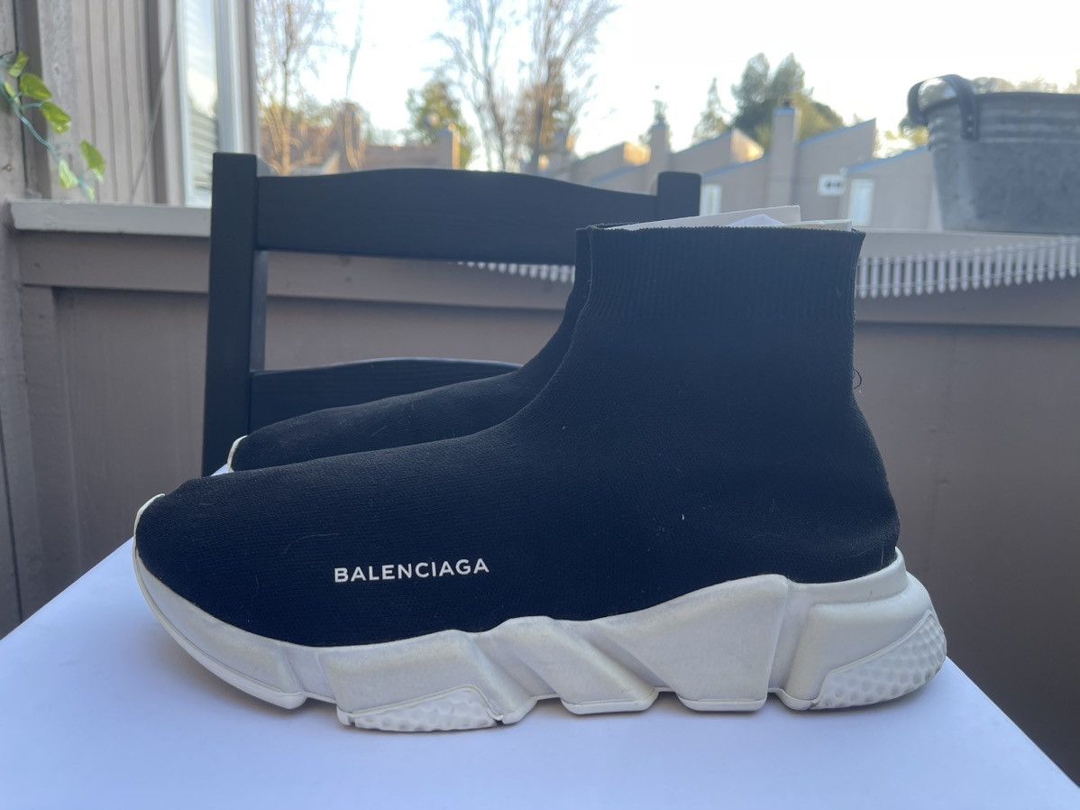 Balenciaga Balenciaga Speed Trainer Black White Size 43 OG/BEST VERSION Size US 10 / EU 43 - 8 Thumbnail