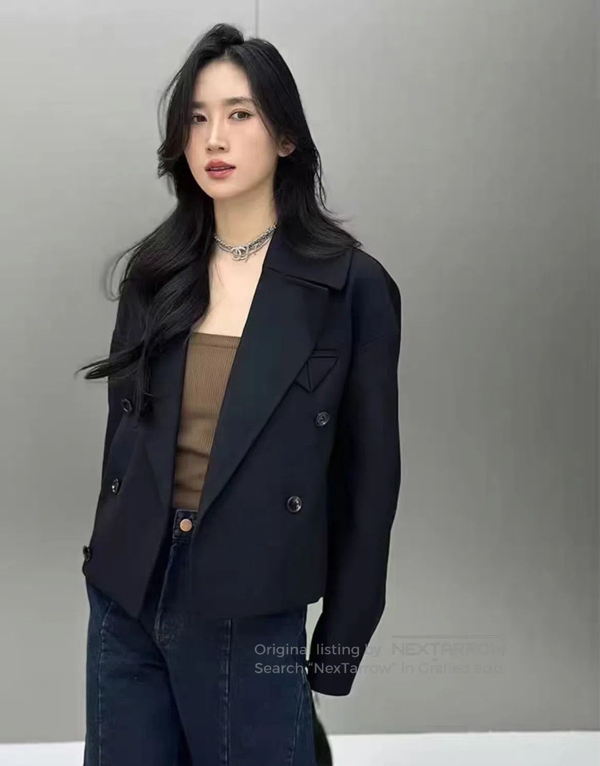 Bottega Veneta Bottega Veneta Inverted triangle silhouette suit jacket| Size L / US 10 / IT 46 - 4 Thumbnail