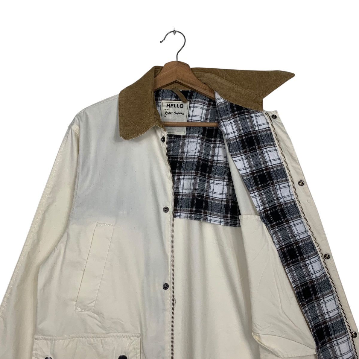 Japanese Brand RODEO CROWNS Lightweight Barn Coat Jacket #2758-C124 Size US L / EU 52-54 / 3 - 9 Thumbnail
