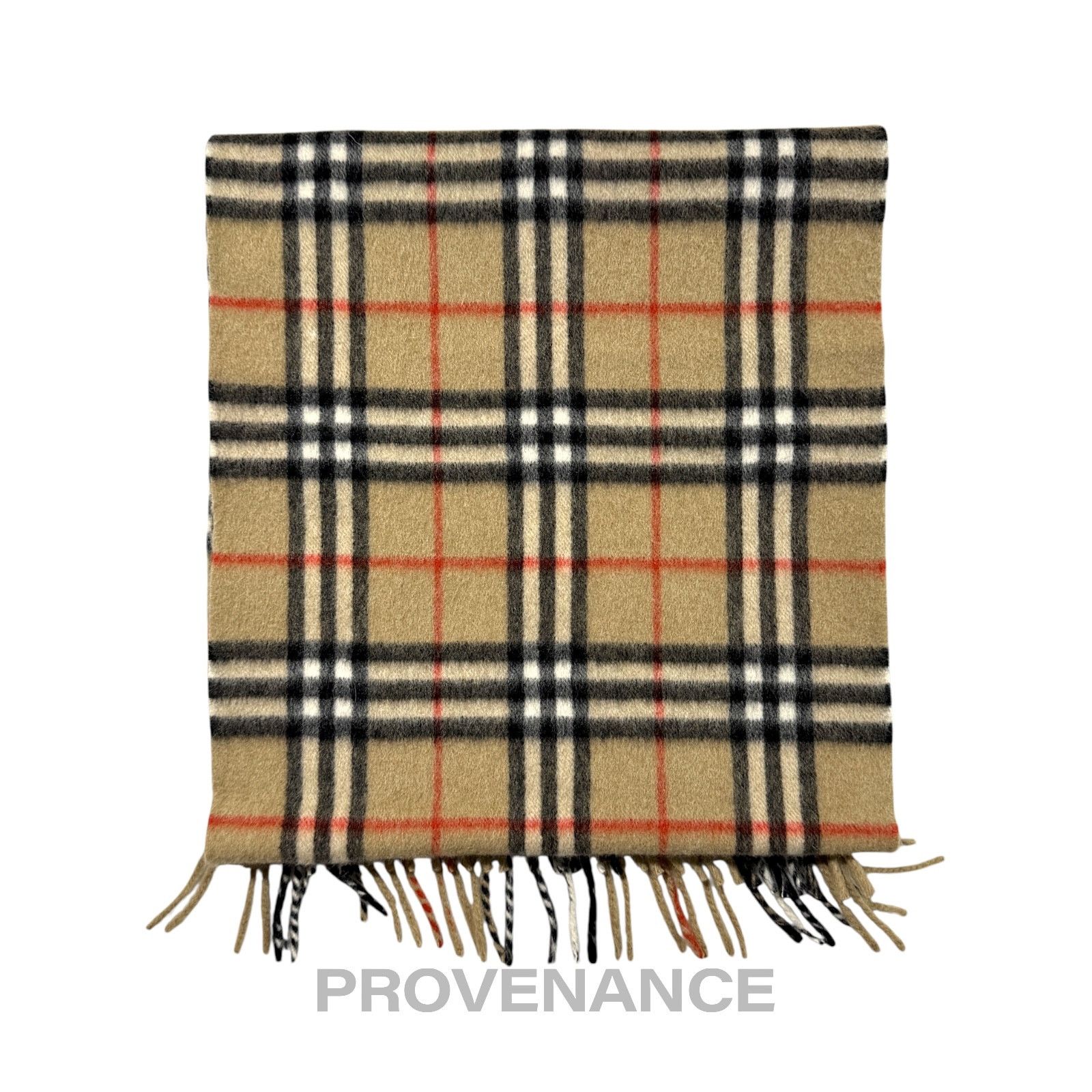 Burberry 🔴 Vintage Burberrys Scarf Nova Check 100% PURE CASHMERE Size ONE SIZE - 2 Thumbnail