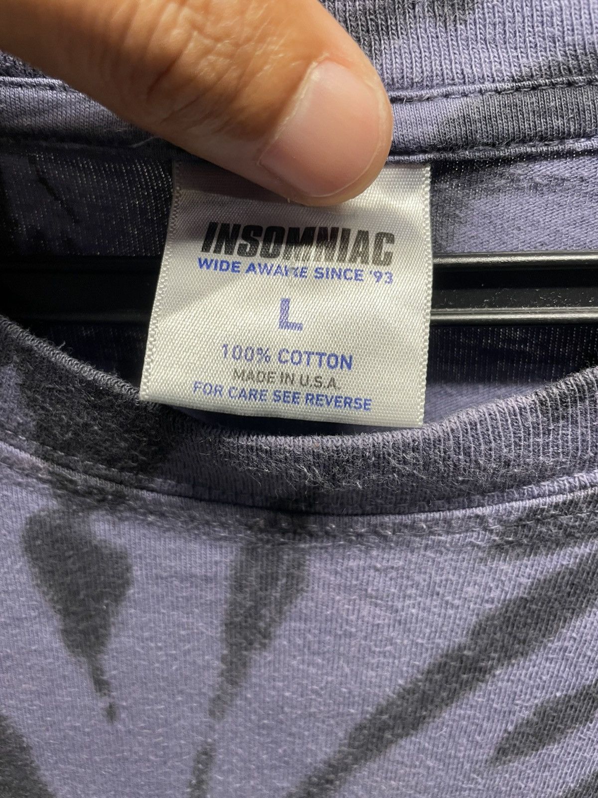 Other Insomniac Tie dye Tee with "INSOMNIAC" printed Size US L / EU 52-54 / 3 - 4 Thumbnail