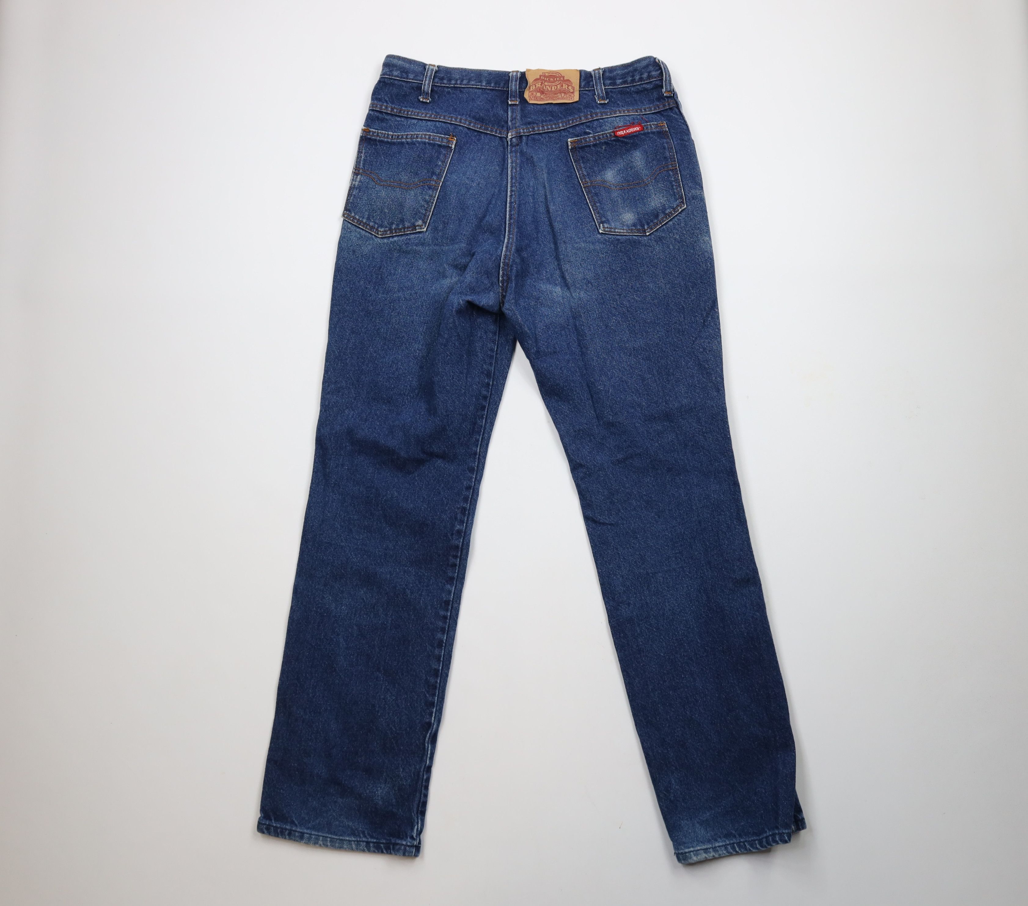 Dickies × Vintage Vintage 70s 80s Dickies Branders Straight Leg Denim Jeans Size US 32 / EU 48 - 10 Thumbnail