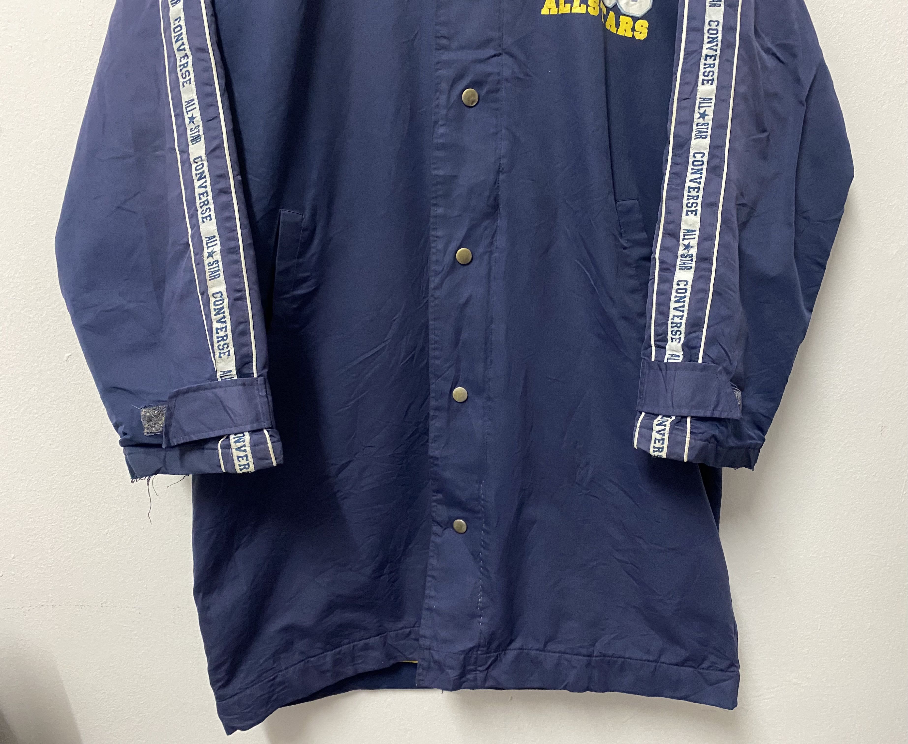 Converse Vtg Converse 1908 All Stars Fleece Windbreaker Bench Jacket Size US XL / EU 56 / 4 - 5 Thumbnail