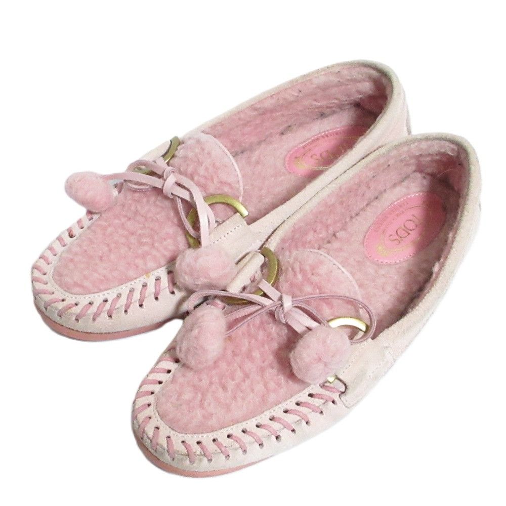 Tod's Tod's TOD'S City Gommino Shearling Loafer Leather Shoes DUTY FREE for USA Size ONE SIZE - 1 Thumbnail