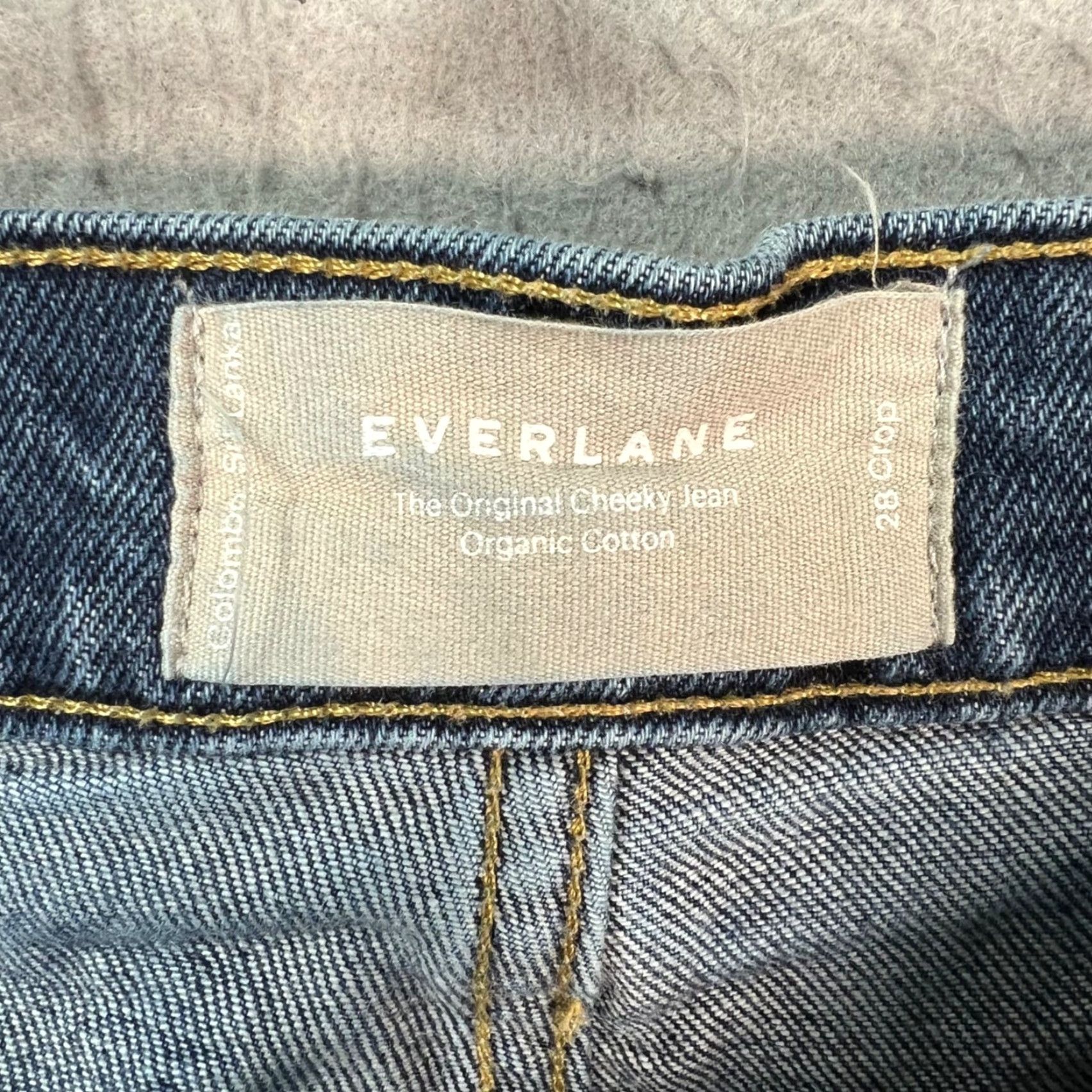 Everlane Everlane Jeans Women's 28 Crop High-Rise Straight Denim 5-Pocket Blue Vintage 90s? Size 29" - 3 Thumbnail