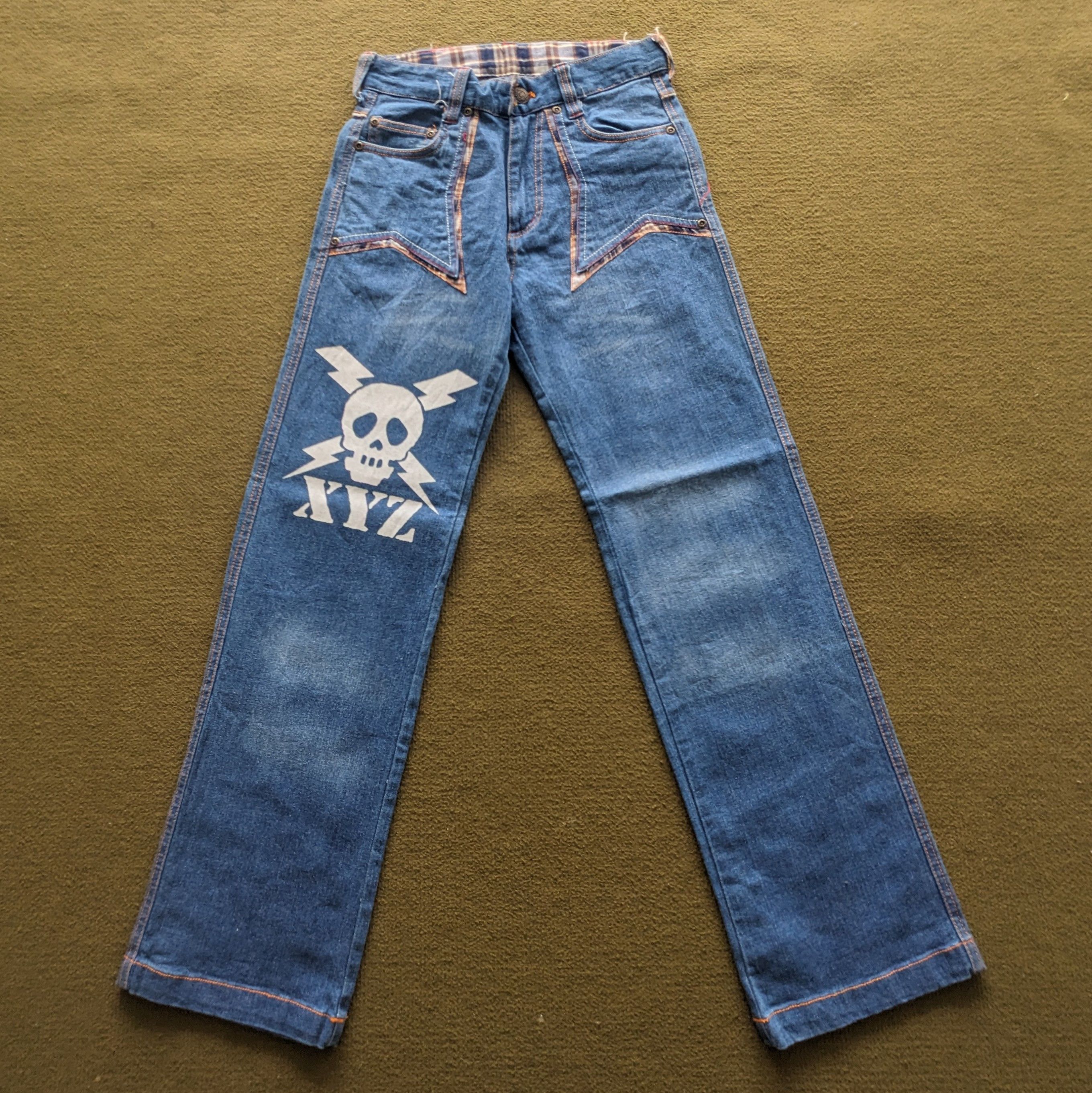 Vintage Vintage SKULLS XYZ Japanese Brand Jeans Size US 26 / EU 42 - 1 Thumbnail