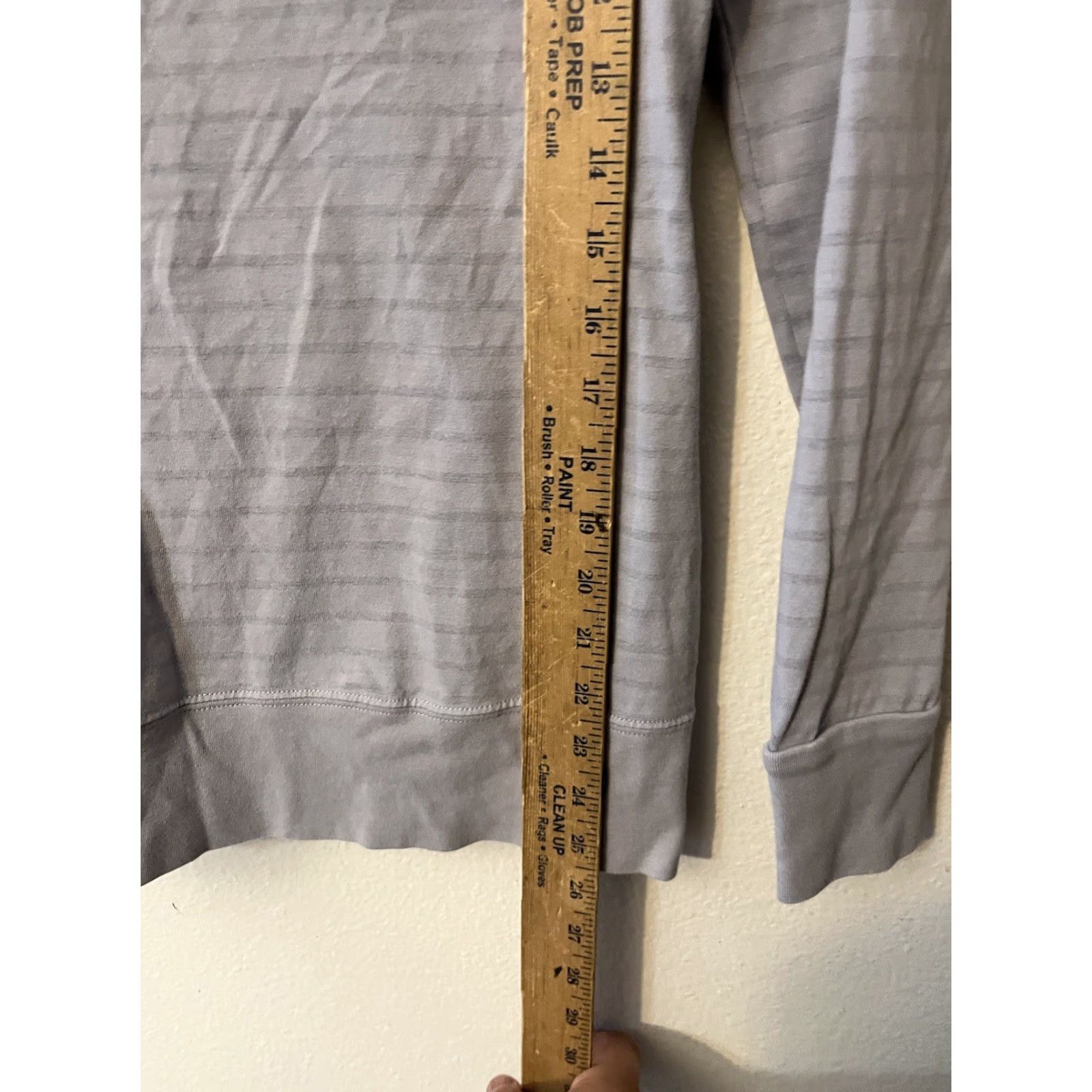 Nike Nike Hoodie The Athletic Dept. Womens M Gray Striped Pullover Lightweight Crew Neck Size M / US 6-8 / IT 42-44 - 4 Thumbnail
