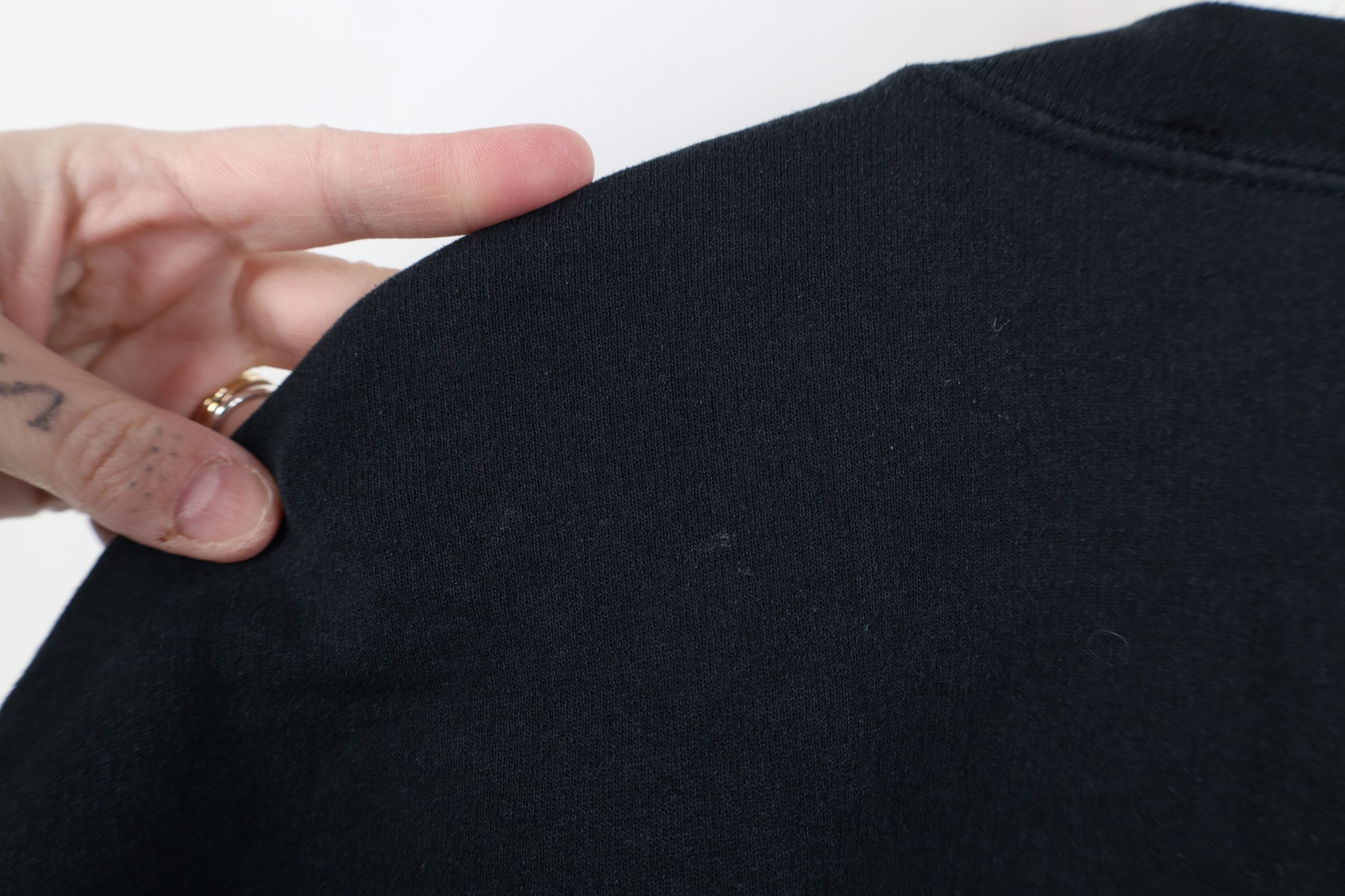 Vintage Vintage 90s Y2K Streetwear Wolf Crewneck Sweatshirt Black Size US XL / EU 56 / 4 - 10 Thumbnail