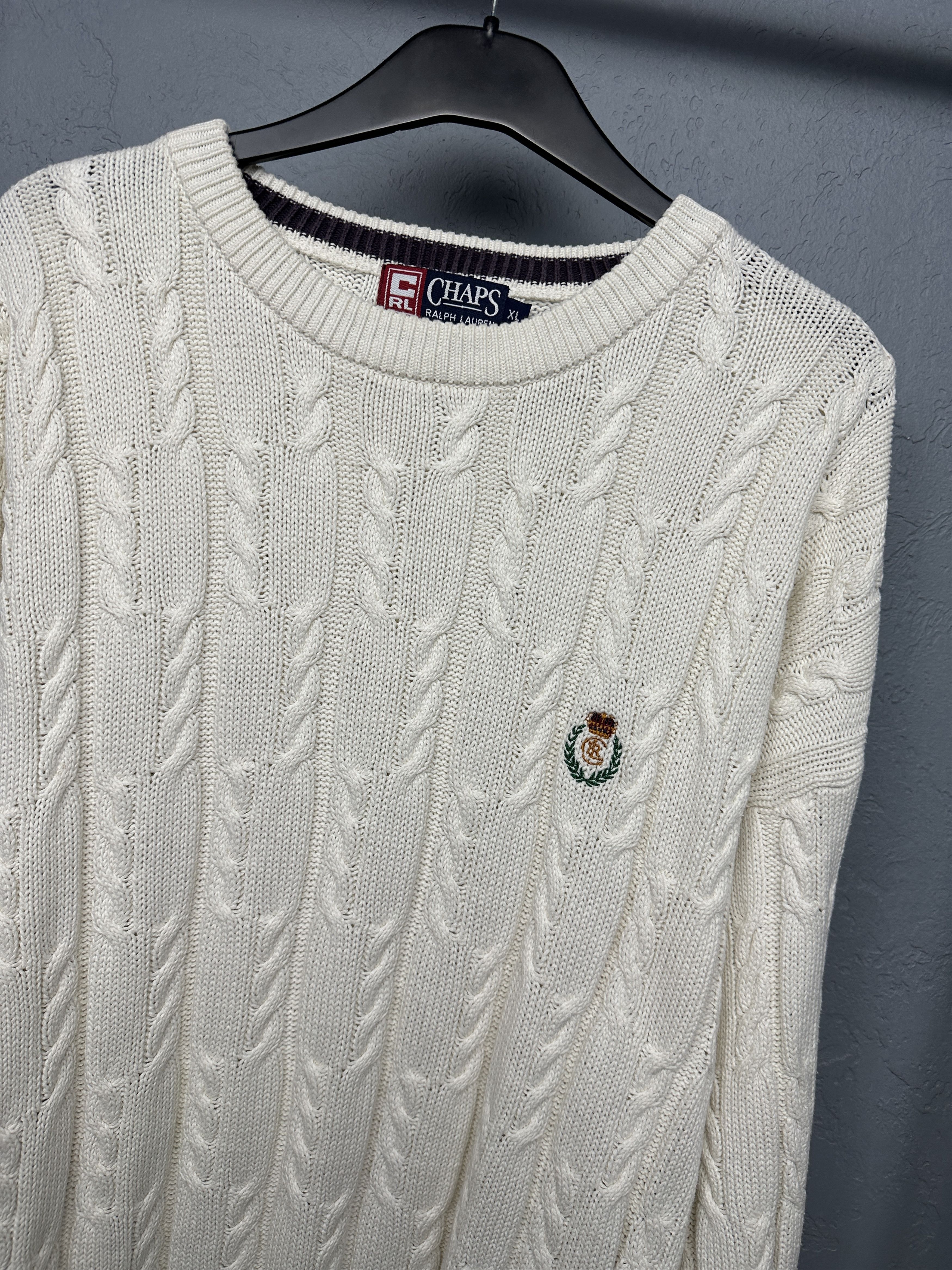 Chaps Ralph Lauren Chaps Polo Ralph Lauren 90s Vintage Mens Knit Sweater Size US XL / EU 56 / 4 - 2 Thumbnail