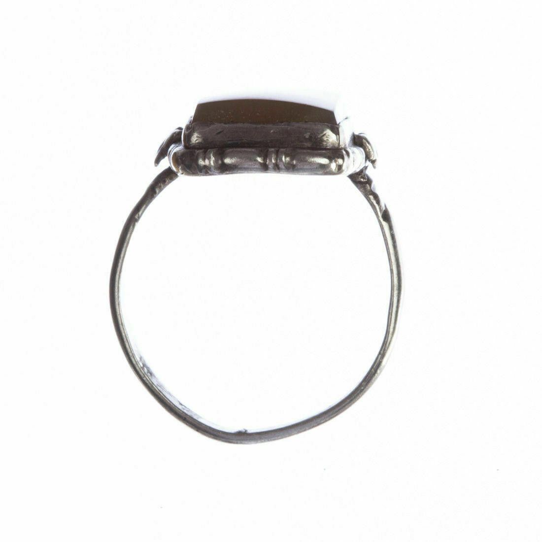 Designer Victorian Banded Agate Ring Size ONE SIZE - 5 Thumbnail