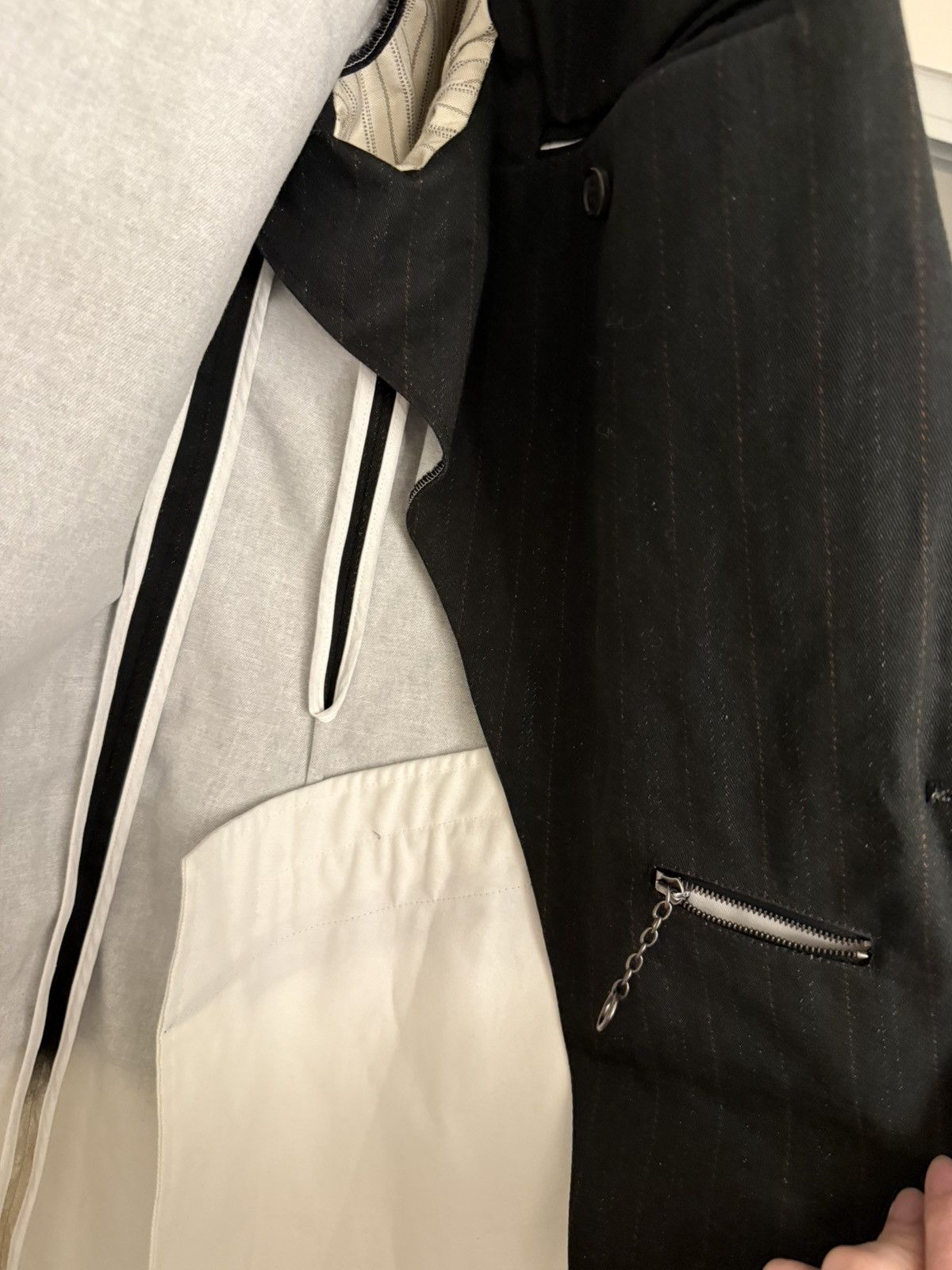 Maison Margiela Maison Margiela main line Trompe L’œil Pinstripe Jacket NEW Size US M / EU 48-50 / 2 - 10 Thumbnail