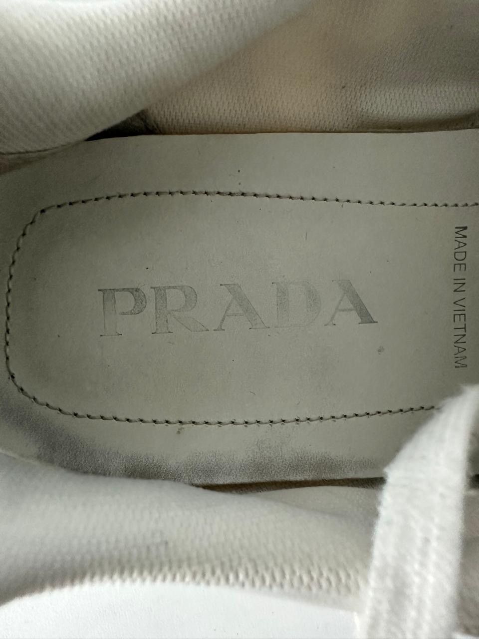 Prada Prada Prax Leather and Mesh Low Top Sneakers. Size US 7 / EU 40 - 8 Thumbnail