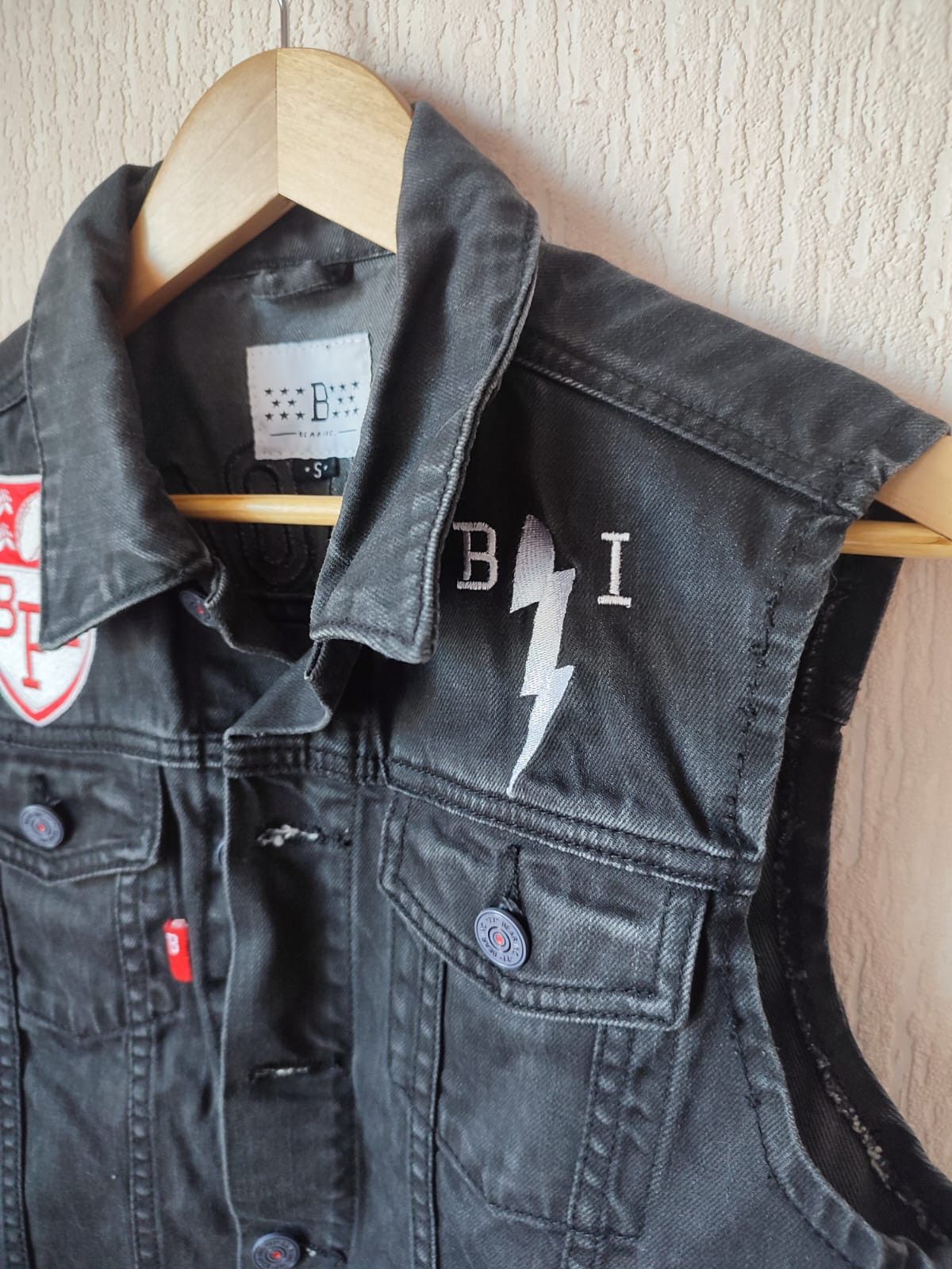 Bones In Memory Of Bones Brigade Rare Sleeveless Denim Jacket Size US S / EU 44-46 / 1 - 4 Thumbnail